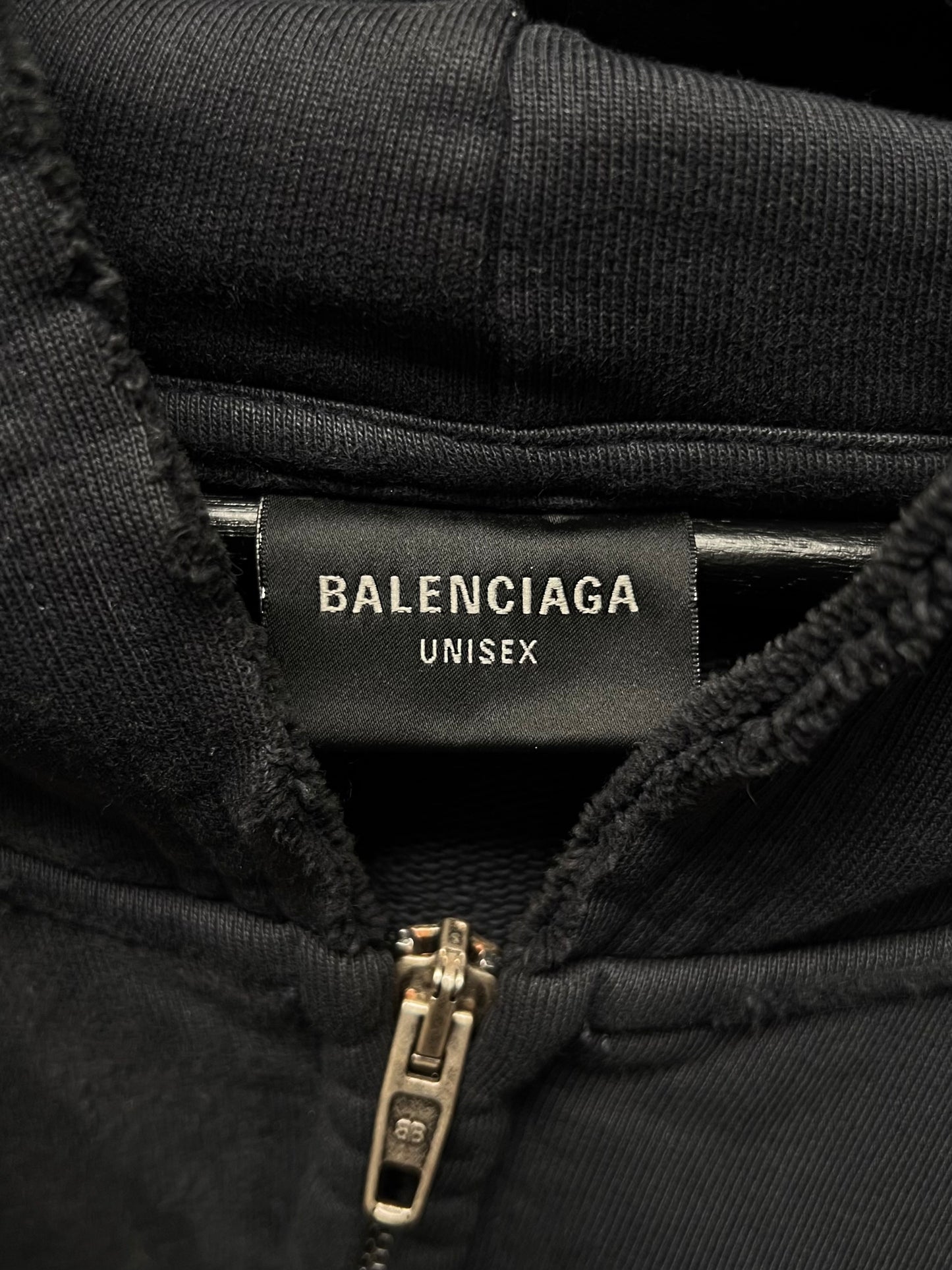 AW2024 Balenciaga ‘Ciao Bello’ Oversized Thrash Distressed Zip Up Hoodie