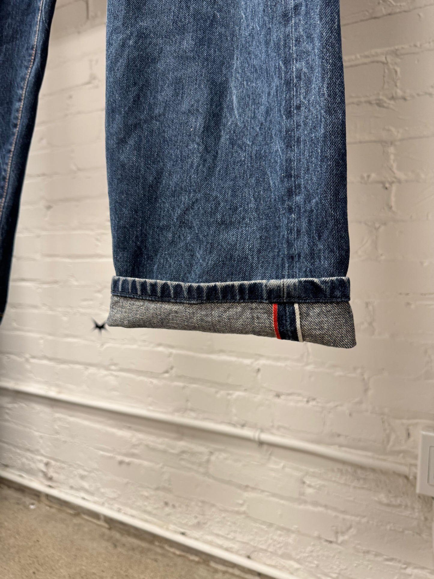 Evisu ‘N03’ Gull Logo Raw Blue Denim