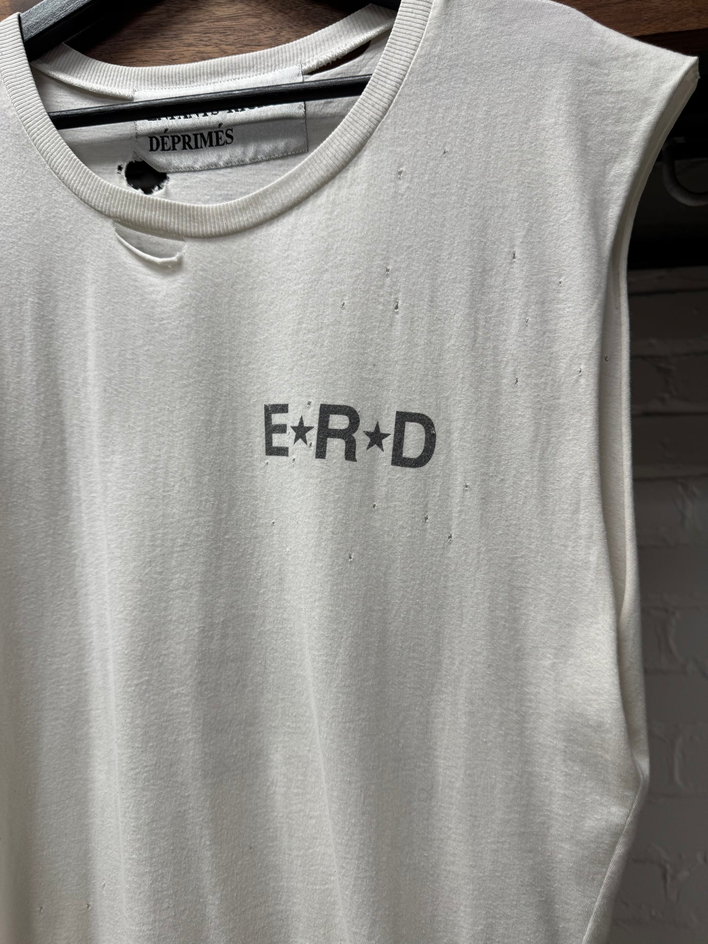 Enfants Riche Deprimes ‘Dieu’ Distressed Tank Top