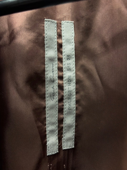 SS2021 Rick Owens ‘Phlegethon’ Shoulder Padded ‘Alice’ Bondage Blazer