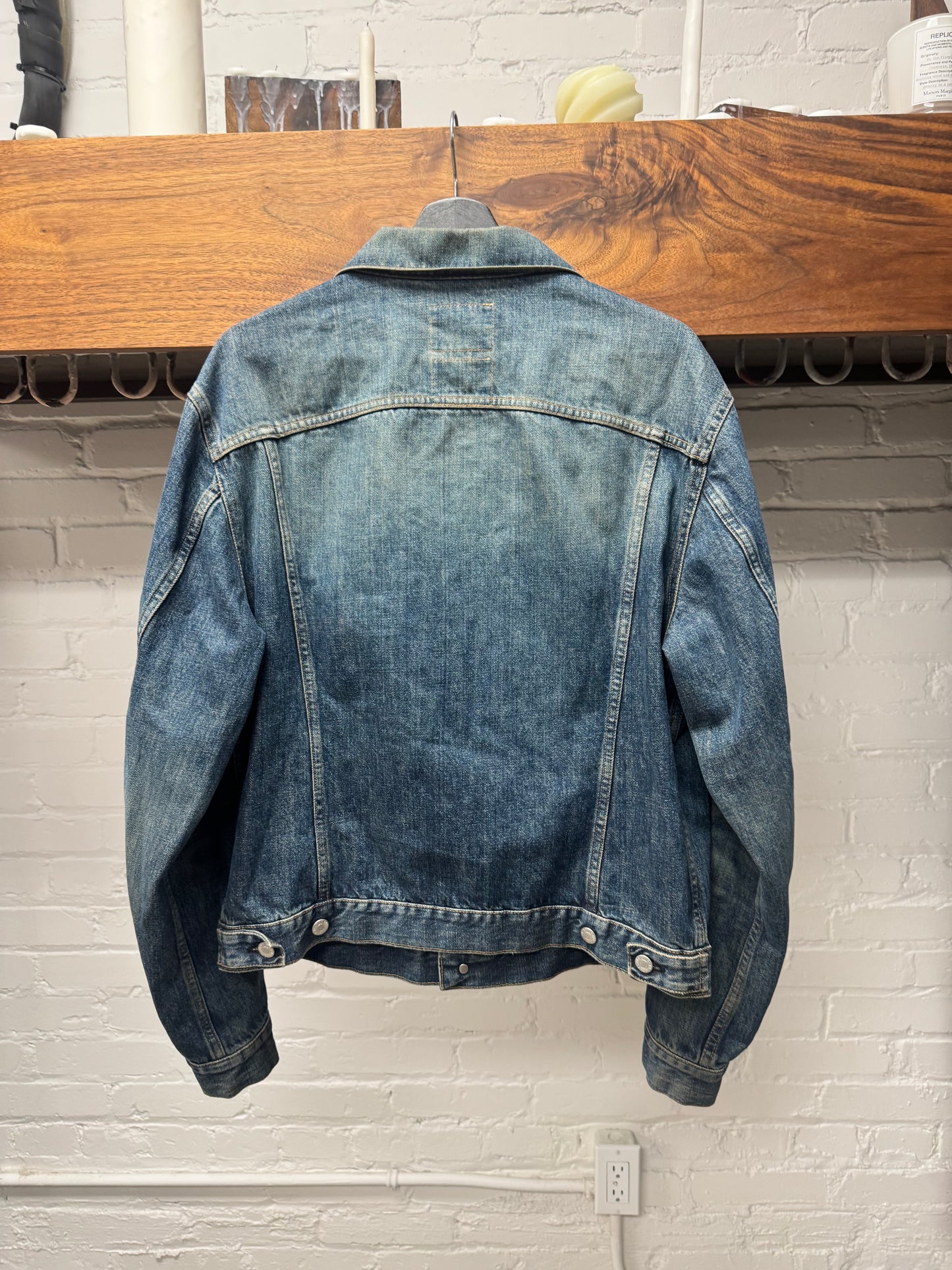 OG Helmut Lang ‘Vintage Wash’ Blue Denim Trucker Jacket