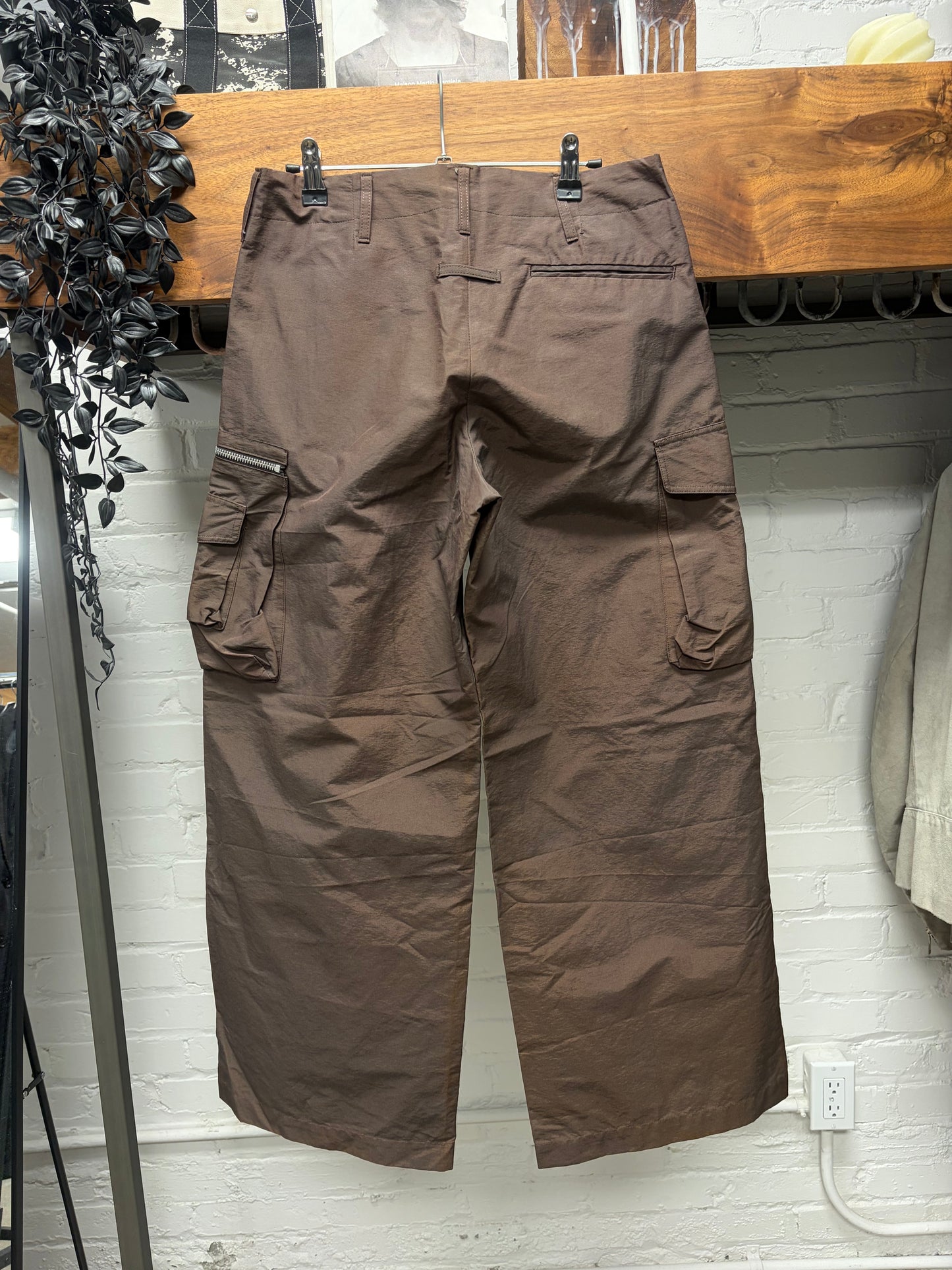 Vintage Jean Paul Gaultier Wide Leg Lightweight Brown Cargo Pants