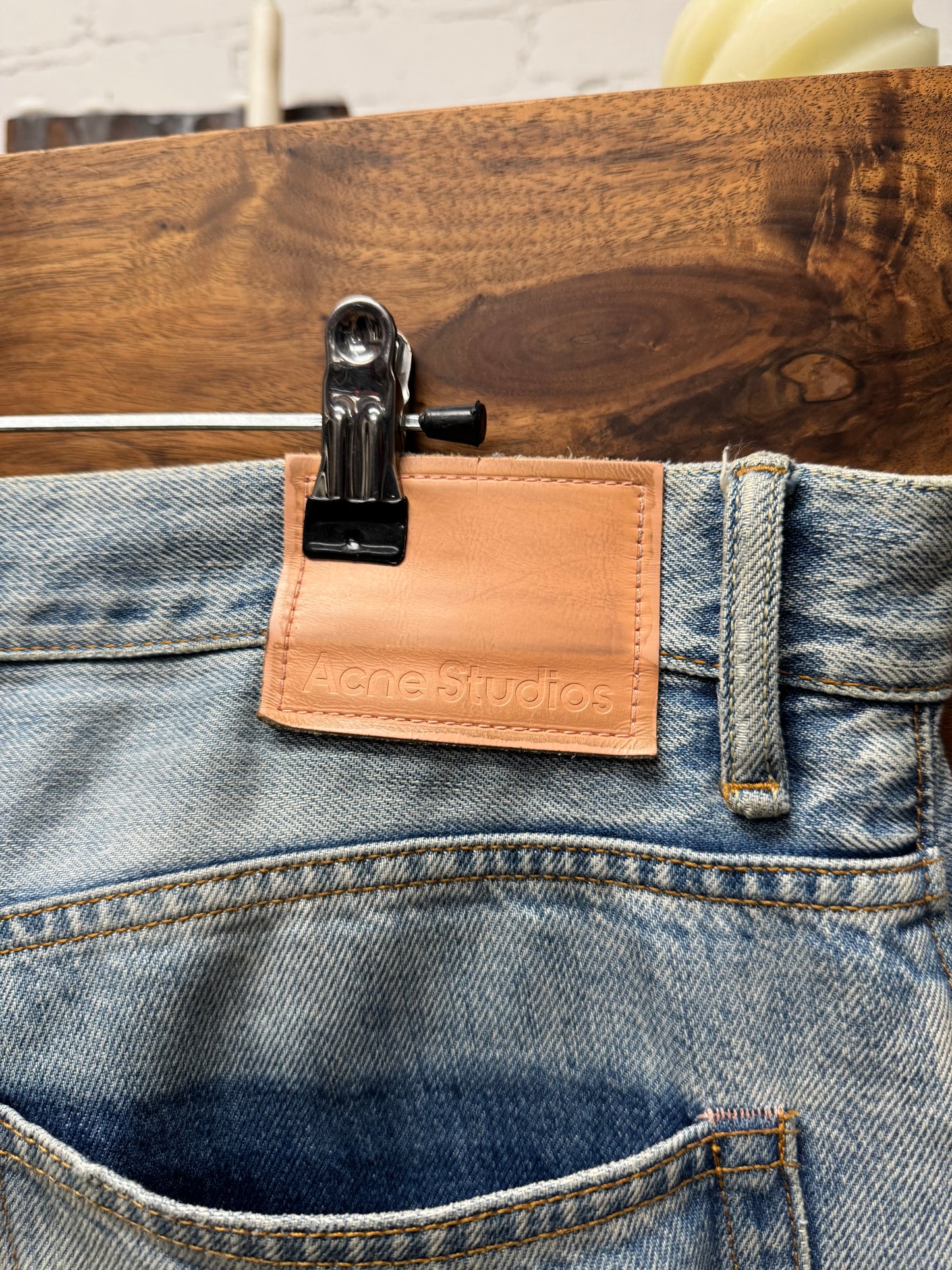 Acne Studios ‘1991’ Light Wash Blue Wide Leg Denim