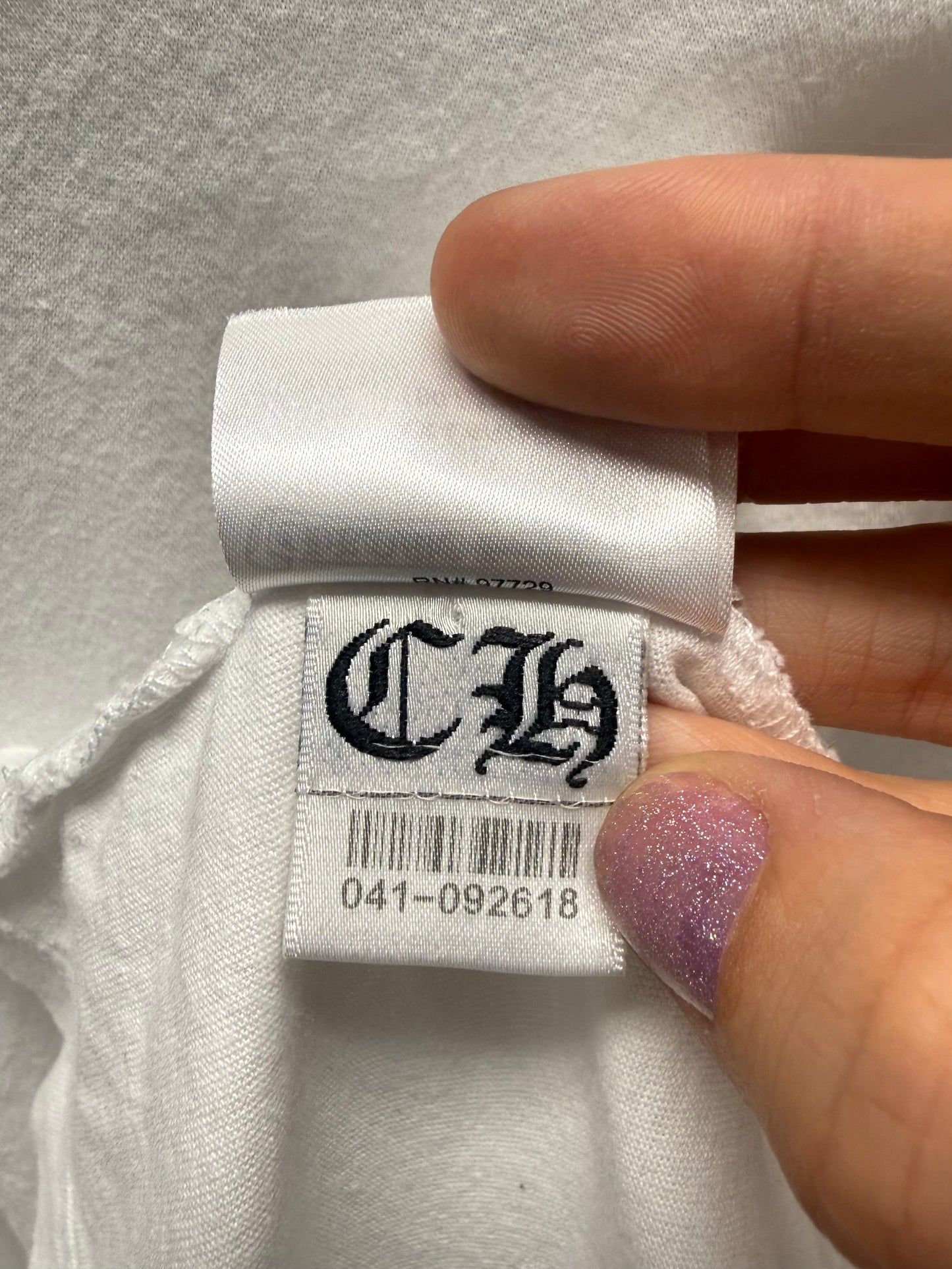 Chrome Hearts ‘Horseshoe’ Plus Cross Logo White Graphic T-Shirt