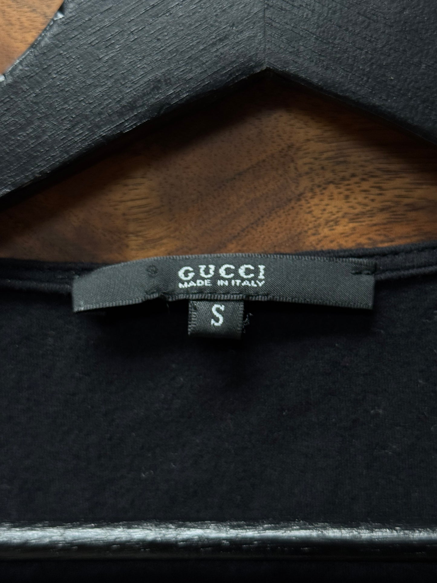 SS2009 Gucci Belted Black Top