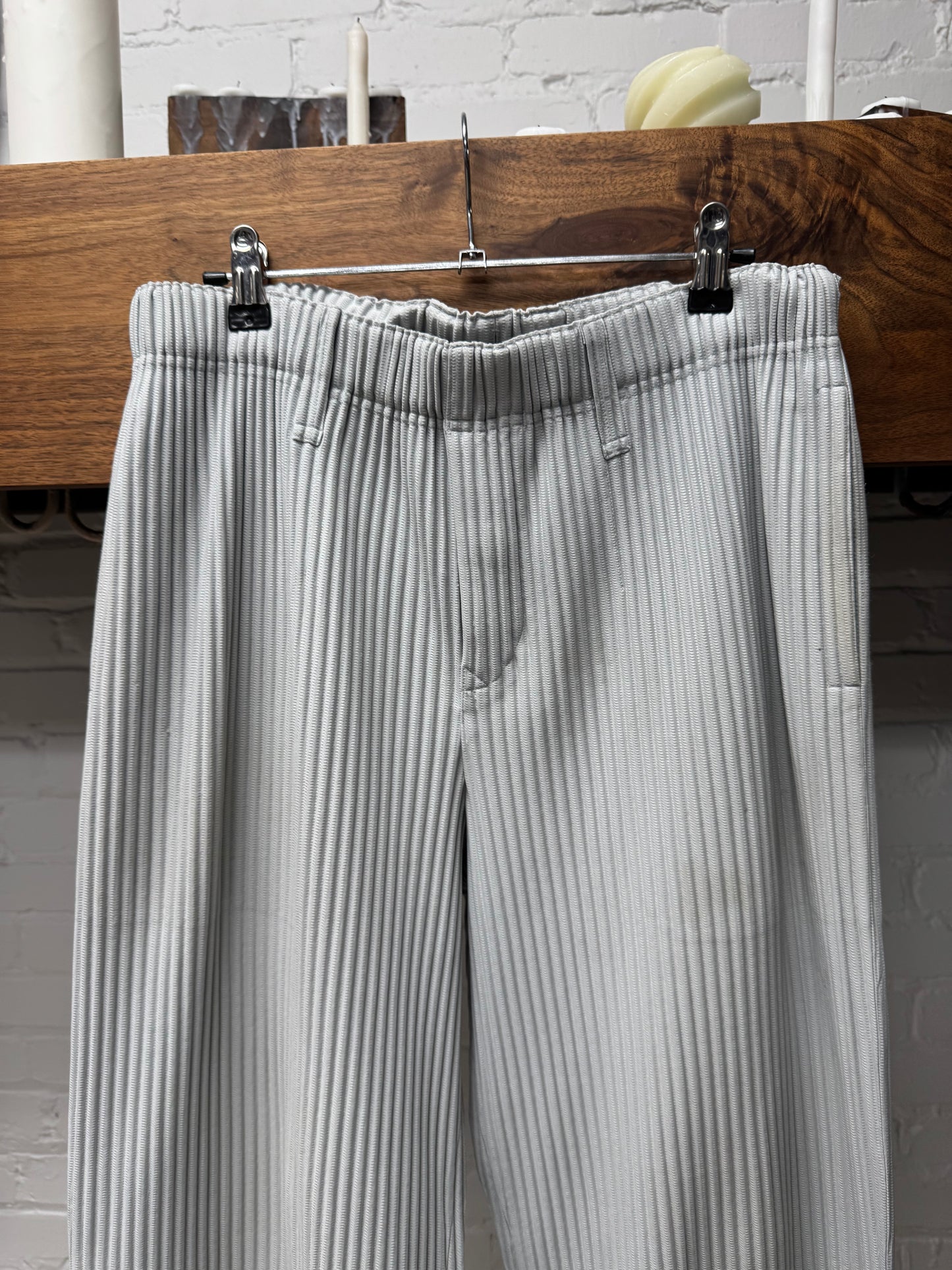 Issey Miyake ‘Homme Plisse’ Grey Wide Leg Pants