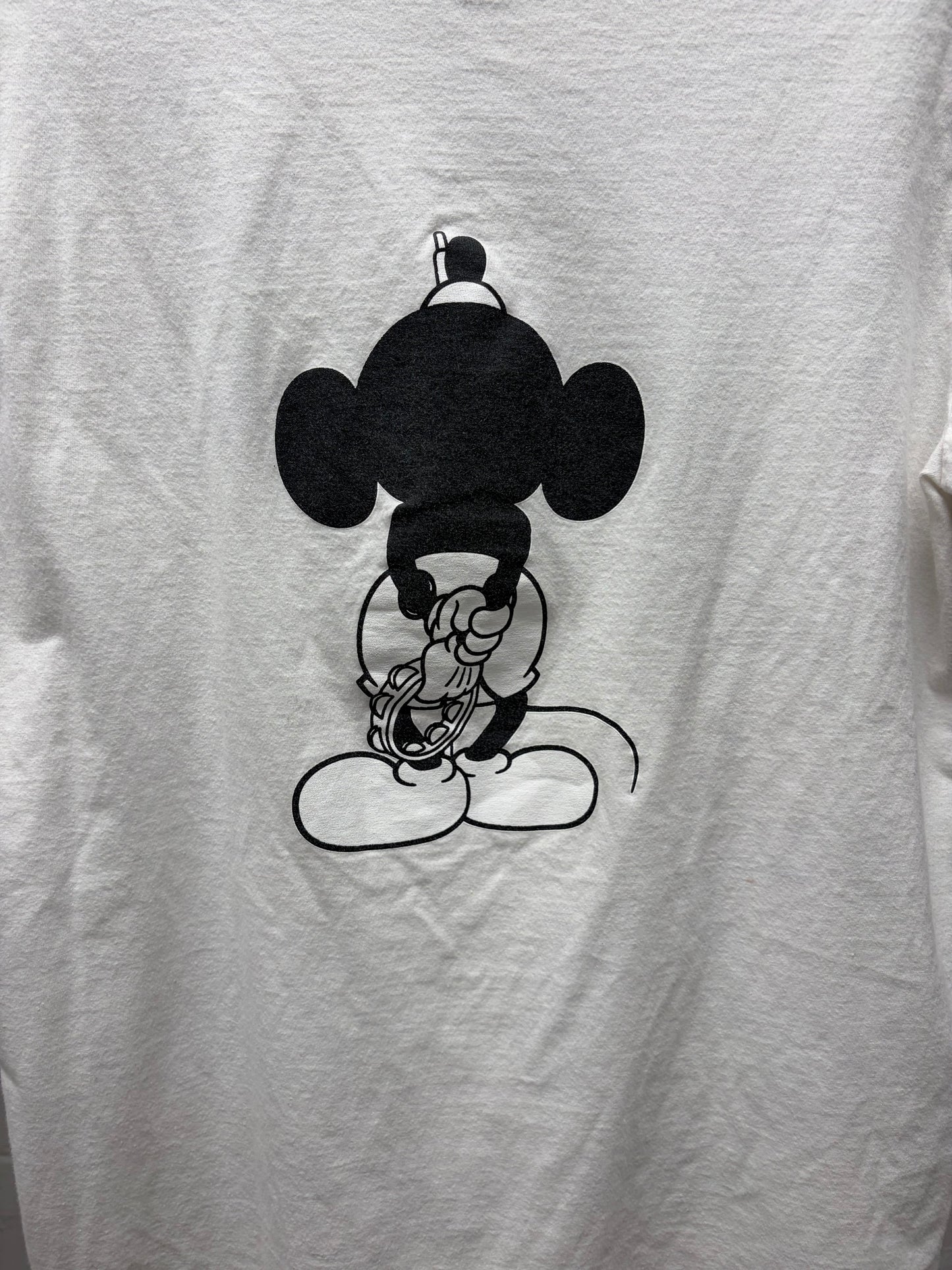Number (N)ine ‘Mickey’ Re-Edition White Graphic T-Shirt
