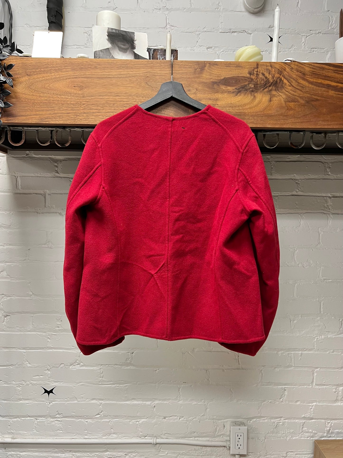 Jil Sander x Uniqlo ‘Double Face’ Collarless Jacket