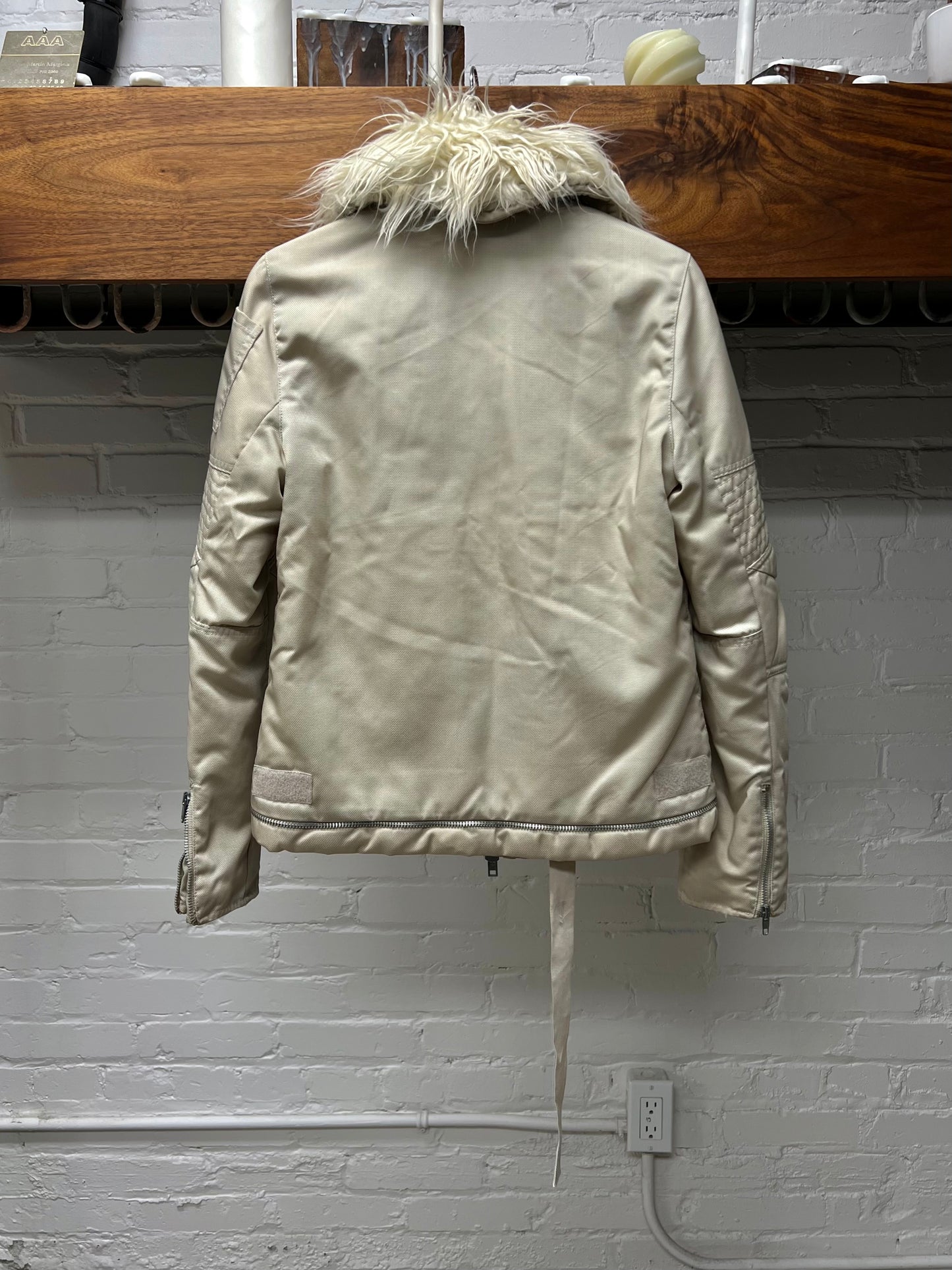 AW1999 Helmut Lang ‘Astro’ Ballistic Nylon Fur Trim Jacket
