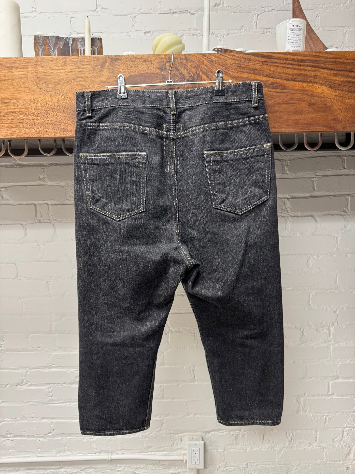 Rick Owens ‘Astaire Cut’ 3/4 Length Stone Grey Denim