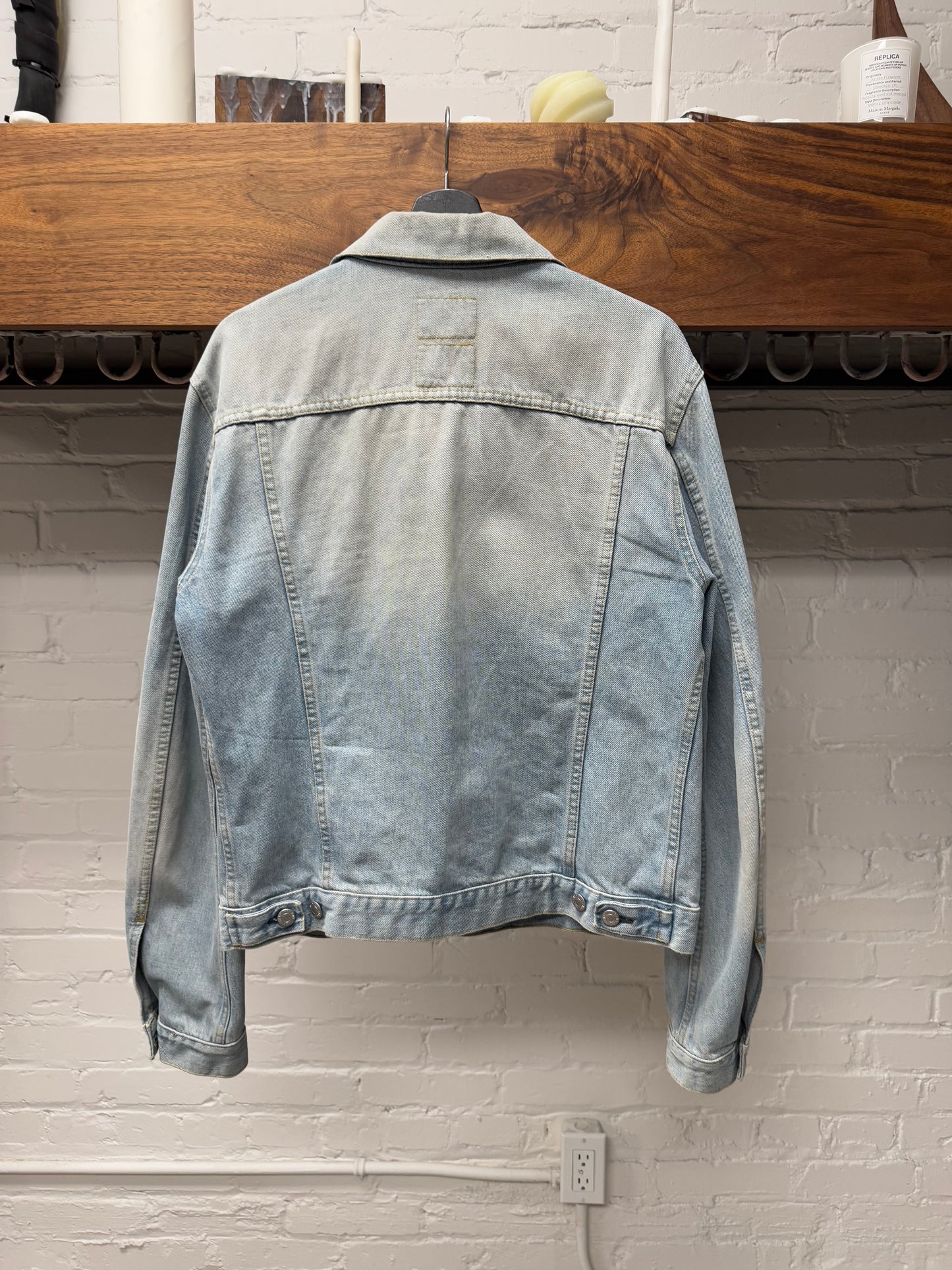 Vintage Helmut Lang ‘Faded Light Wash’ Denim Trucker Jacket