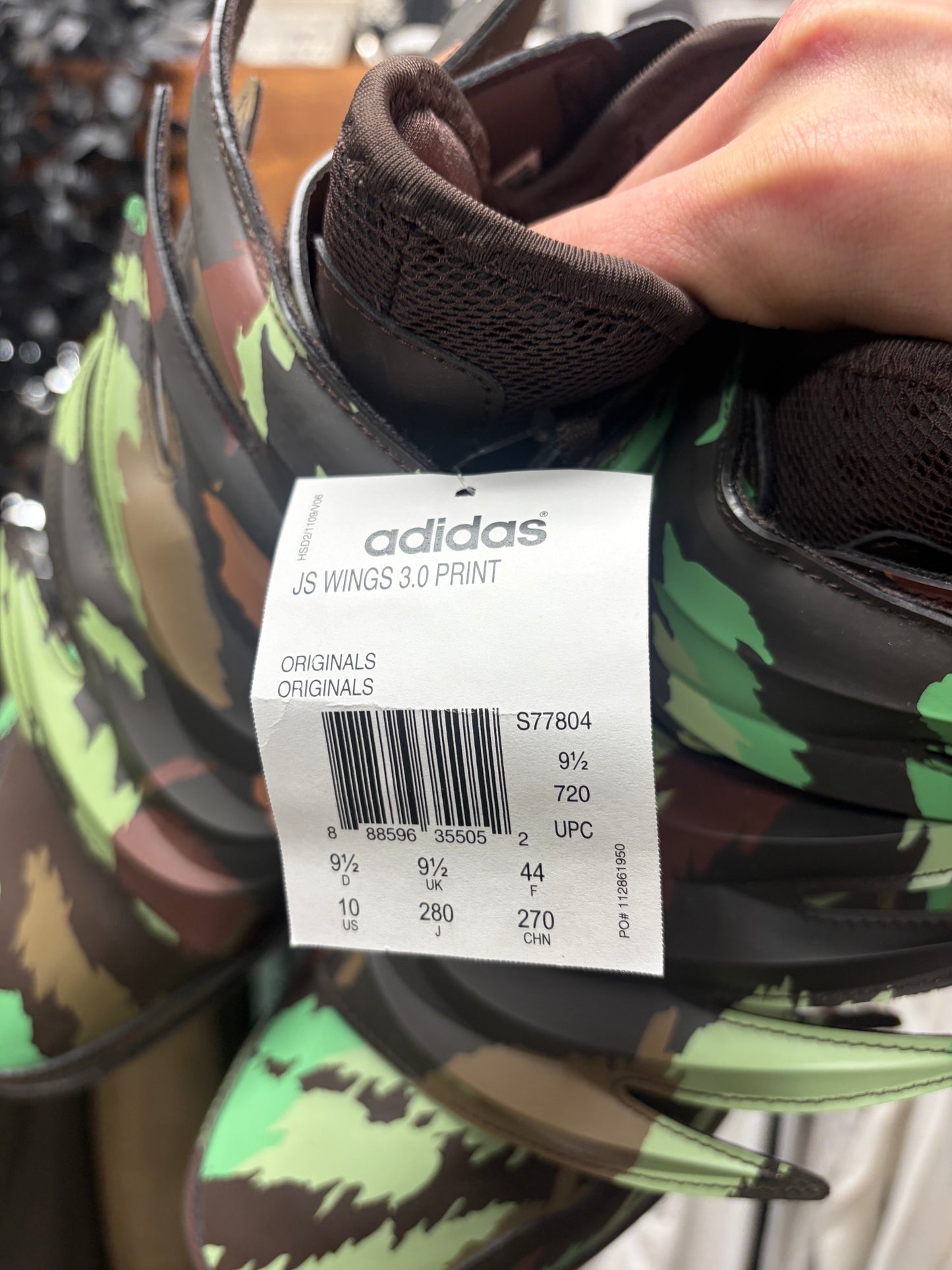 2015 Jeremy Scott x Adidas Wings 3.0 Camouflage High Top Sneakers