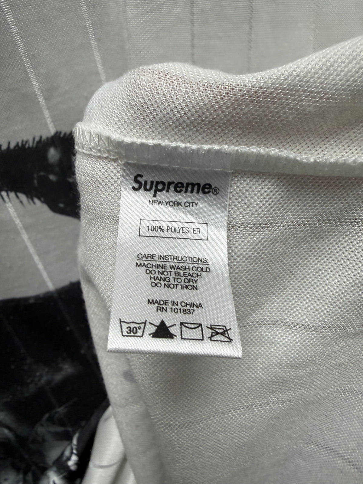 SS2021 Supreme ‘Massive Attack’ White Soccer Jersey