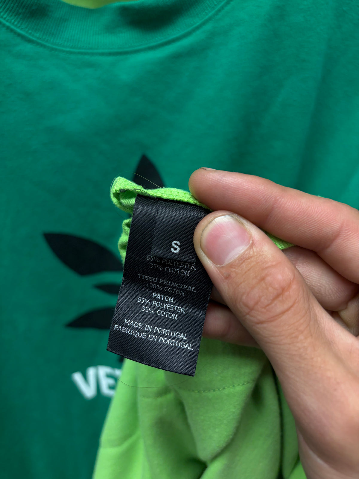 SS2020 Vetements ‘Weed Logo’ Reconstructed Double Tee Graphic T-Shirt