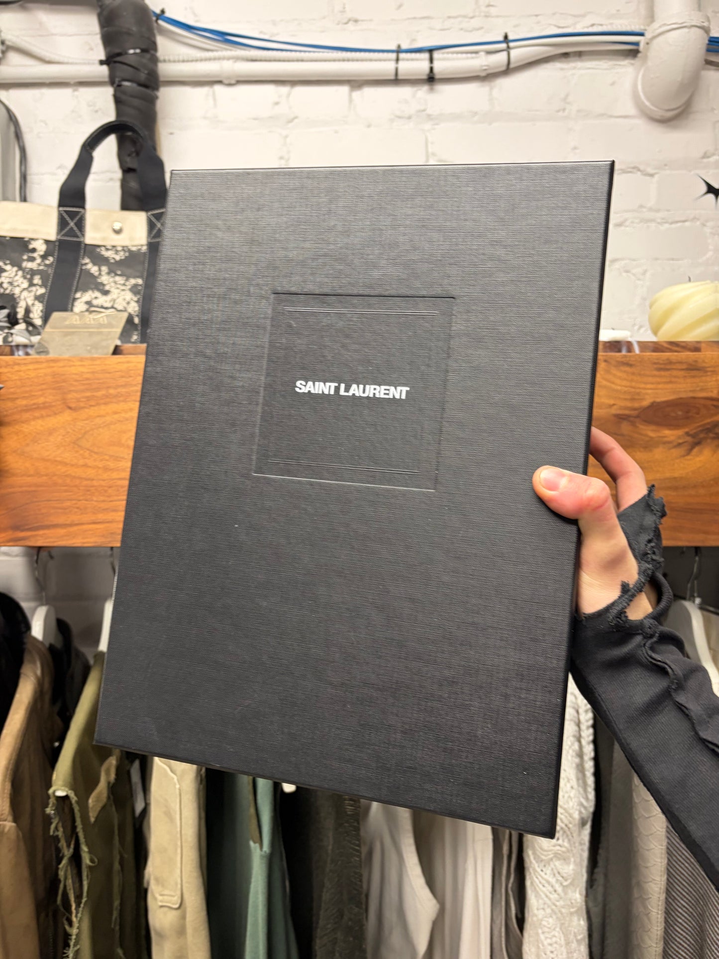 Saint Laurent ‘Wyatt’ Black Suede Chelsea Boot