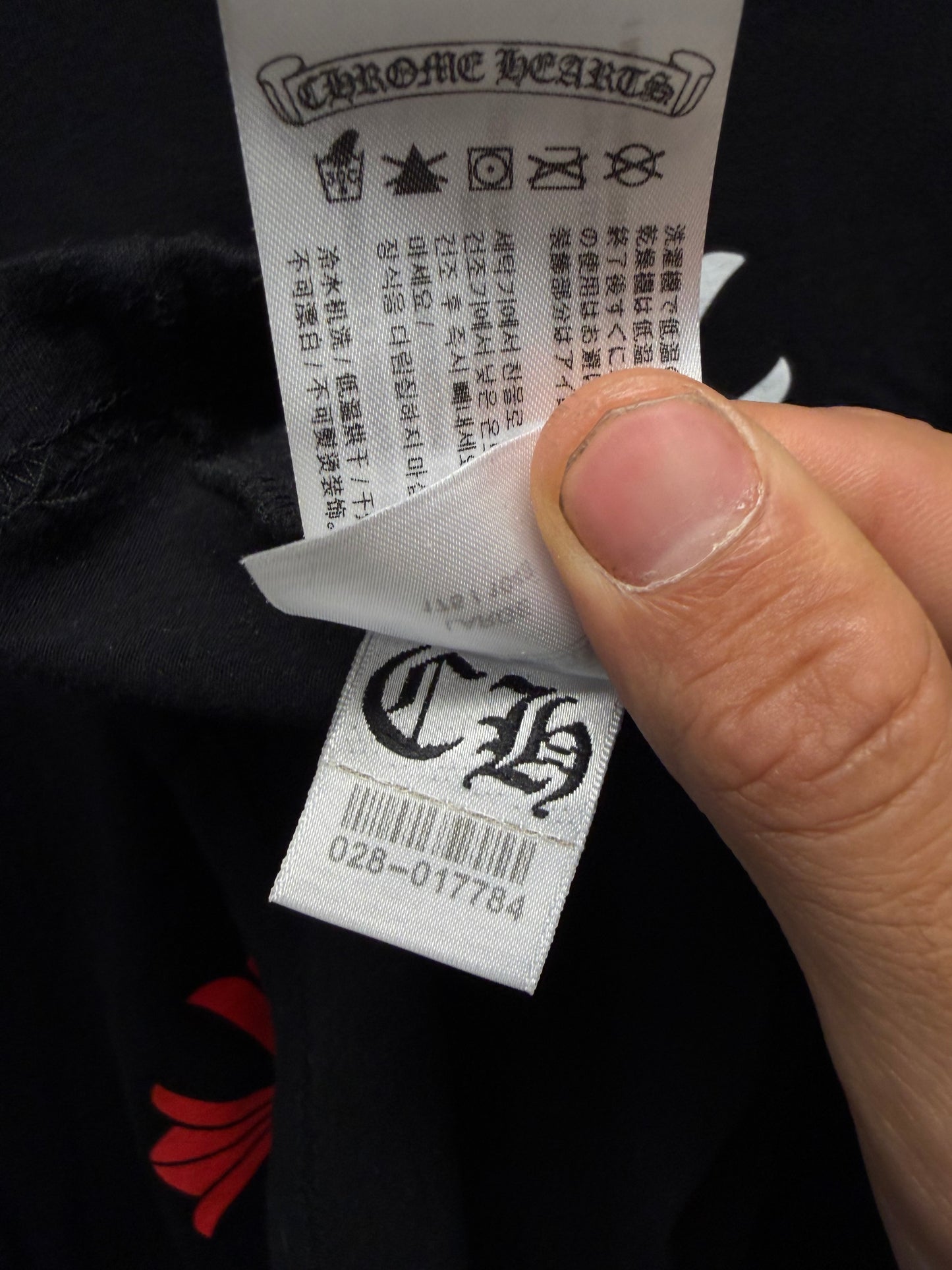Chrome Hearts Multi-Color ‘Cemetery Cross’ Black Long Sleeve Shirt