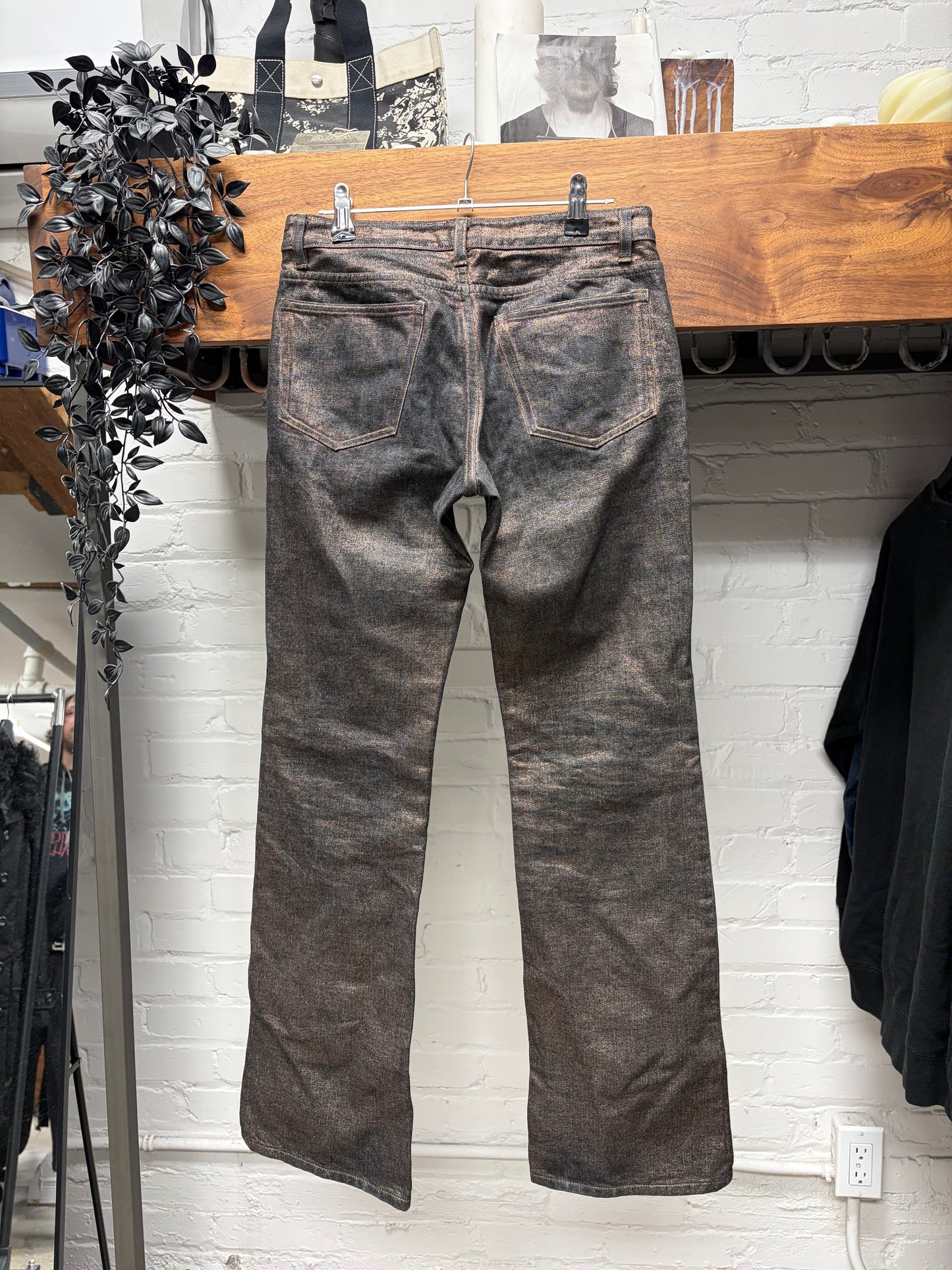 Rip Van Winkle ‘Rustic Wax’ Flared Leg Denim