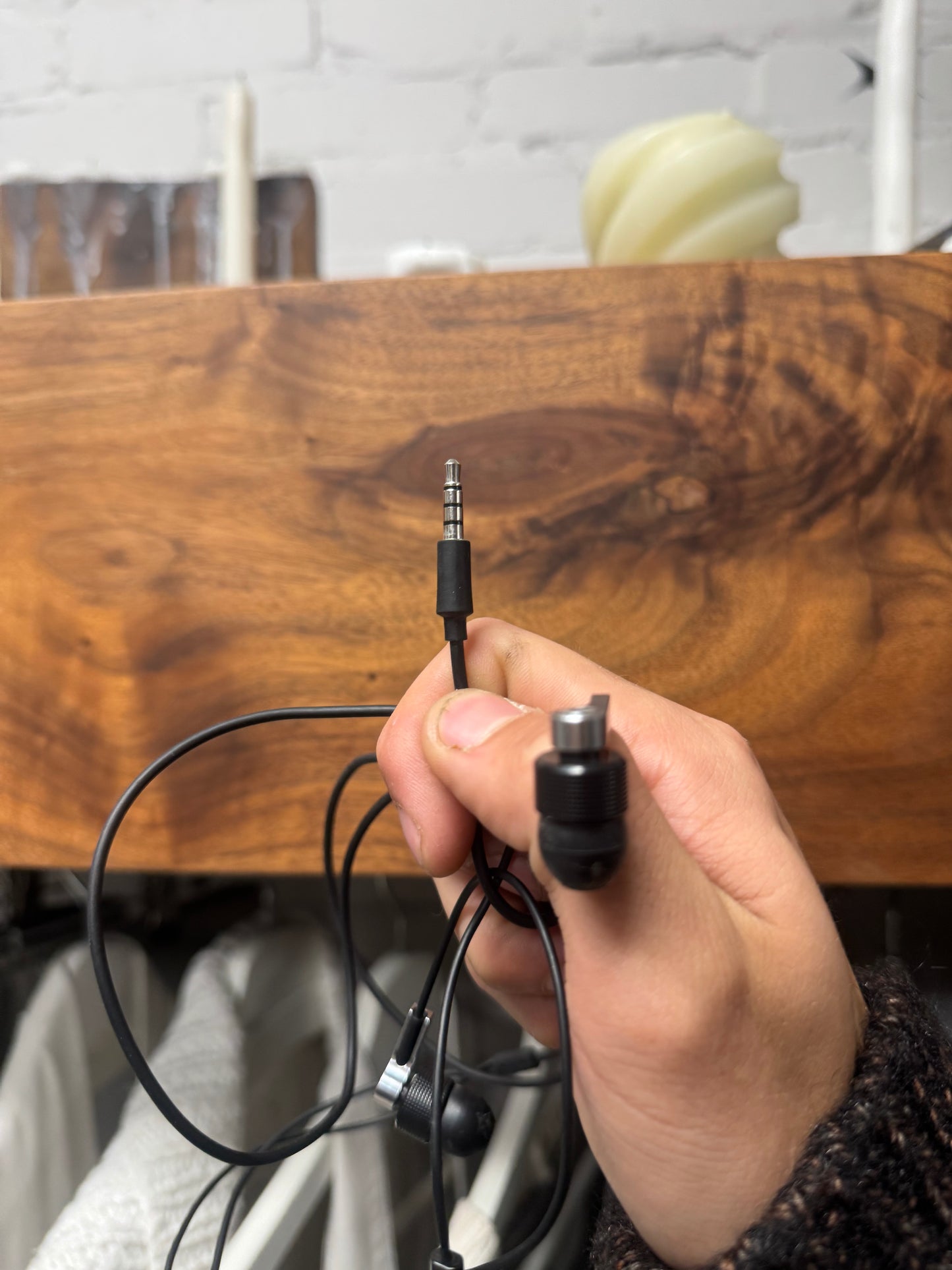 2007 Prada x L.G. Wired Black/Silver Earbuds