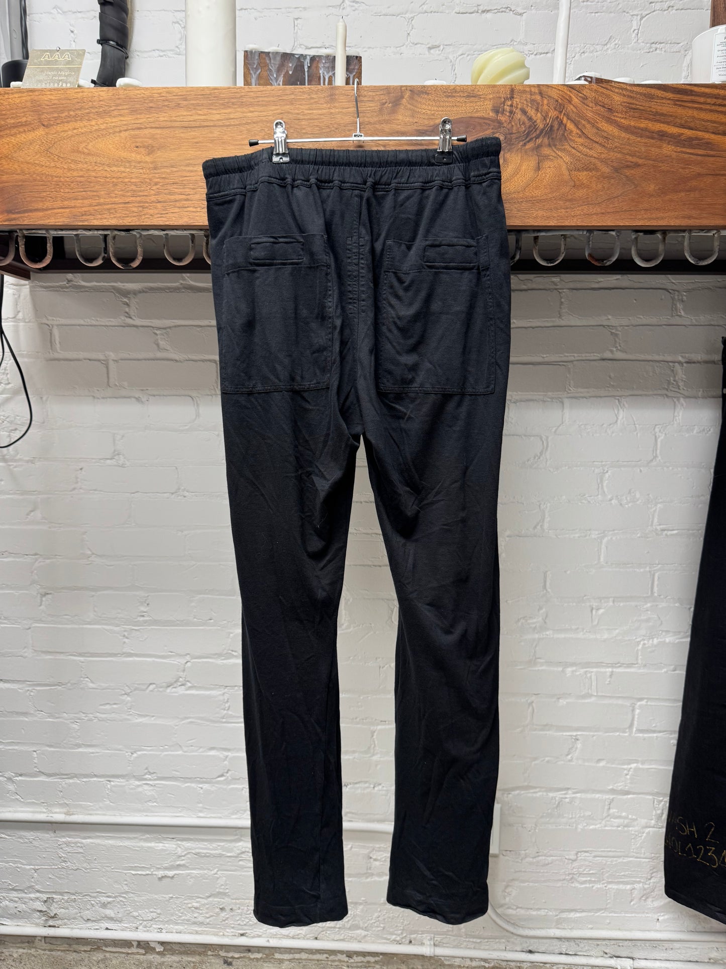 Rick Owens DRKSHDW Black Cotton Drawstring Pants