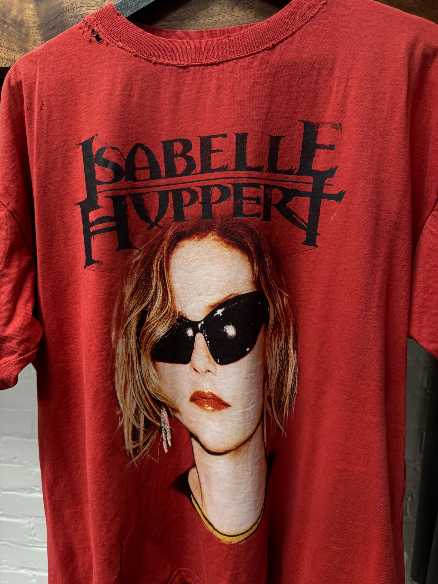 SS2025 Balenciaga ‘Isabelle Huppert’ Distressed Graphic T-Shirt