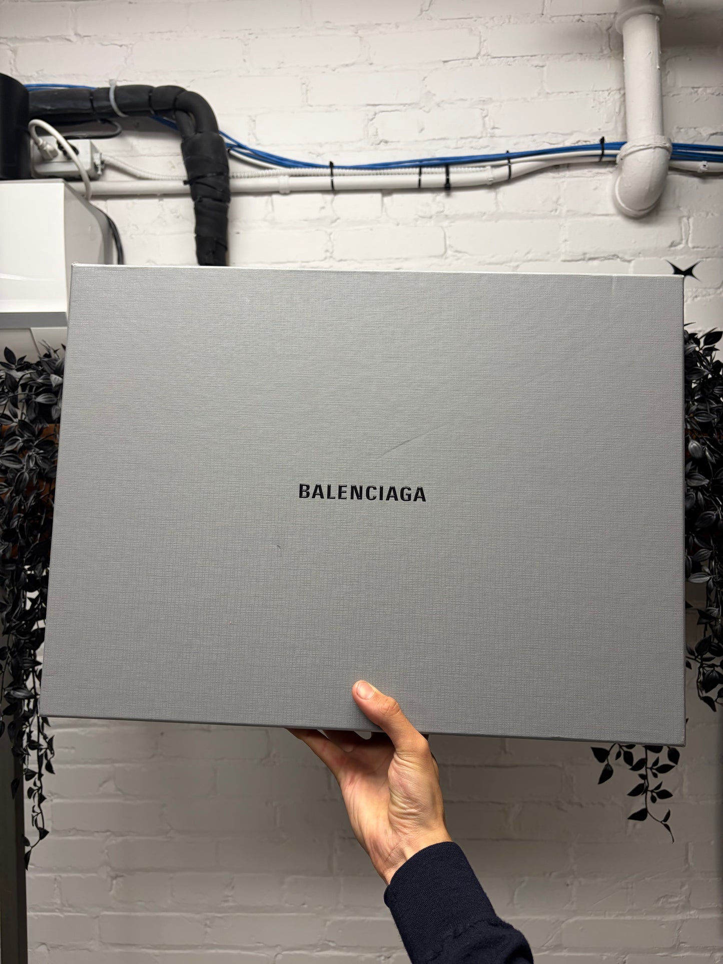 Balenciaga ‘Bulldozer’ Black Leather Platform Sole Combat Boots