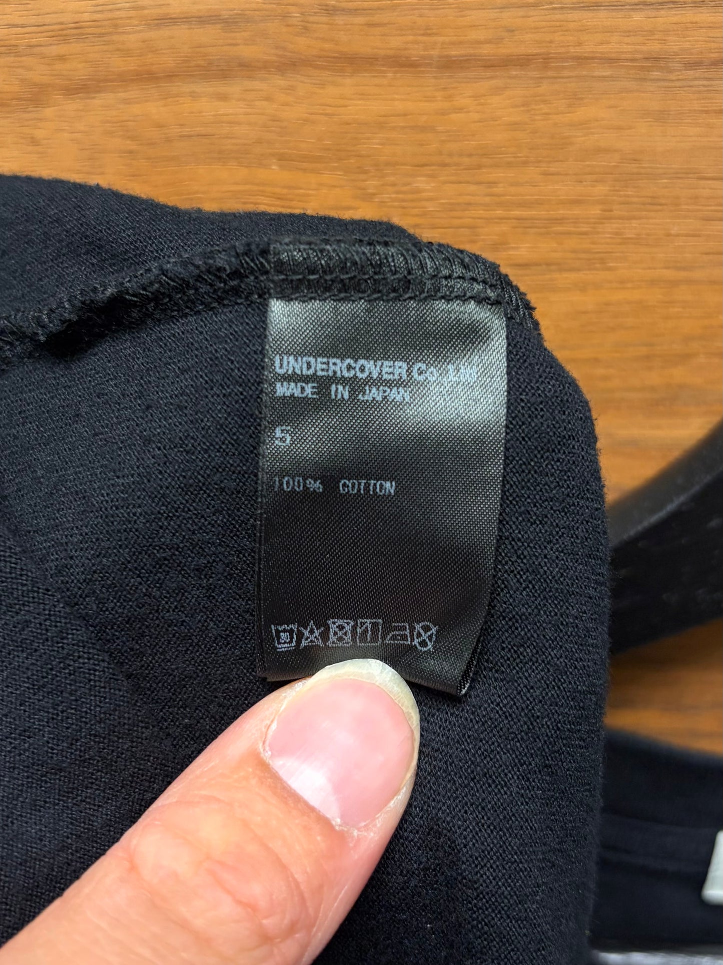 Undercover ‘Withdrawl’ Thorned Rose Black Long Sleeve Shirt