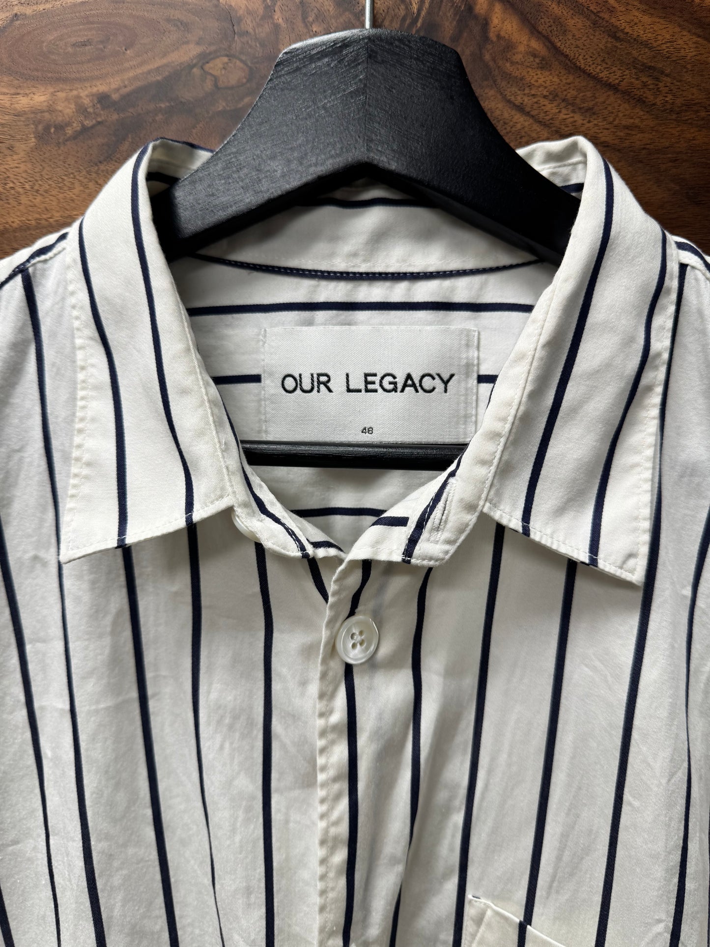 Our Legacy Striped ‘Mother of Pearl’ Button Up Shirt