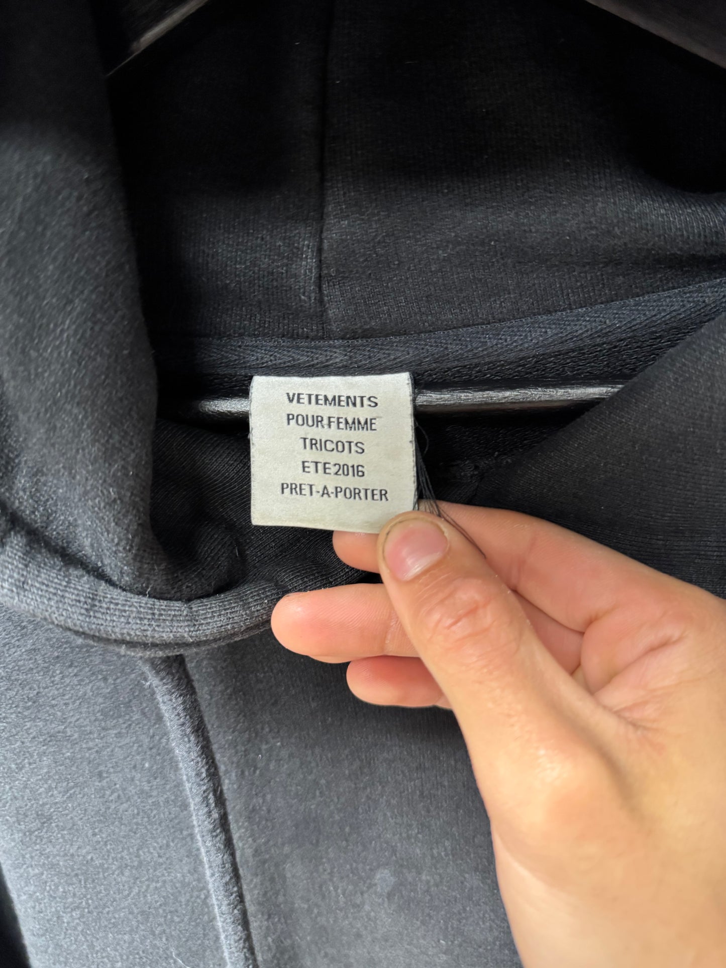 SS2016 Vetements ‘Titanic’ OG Heavyweight Hoodie