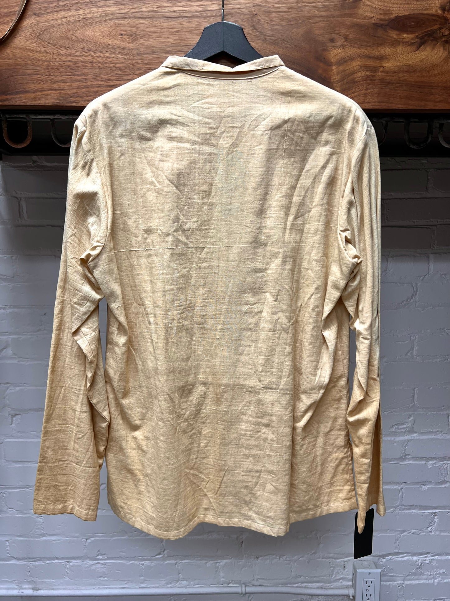 Yohji Yamamoto Y’s For Men Collarless Button Up Long Sleeve