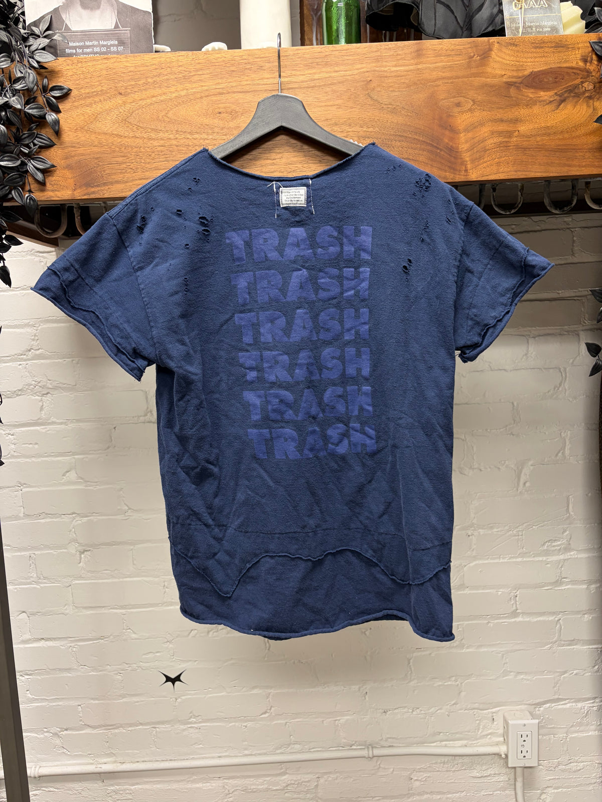 SS2015 Takahiro Miyashita the Soloist x Tangtang ‘Trash’ Reconstructed Blue T-Shirt