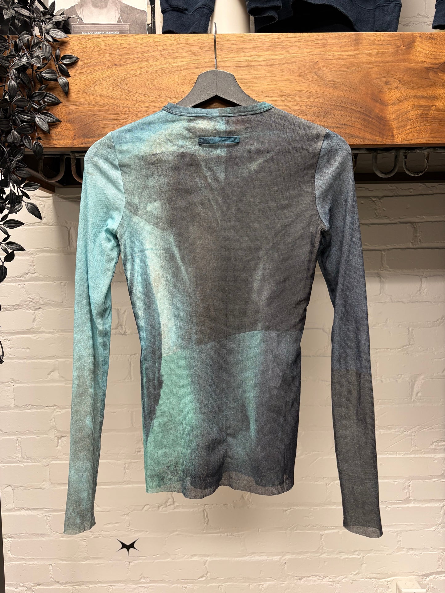 Jean Paul Gaultier ‘Body Art’ Mesh Long Sleeve Shirt