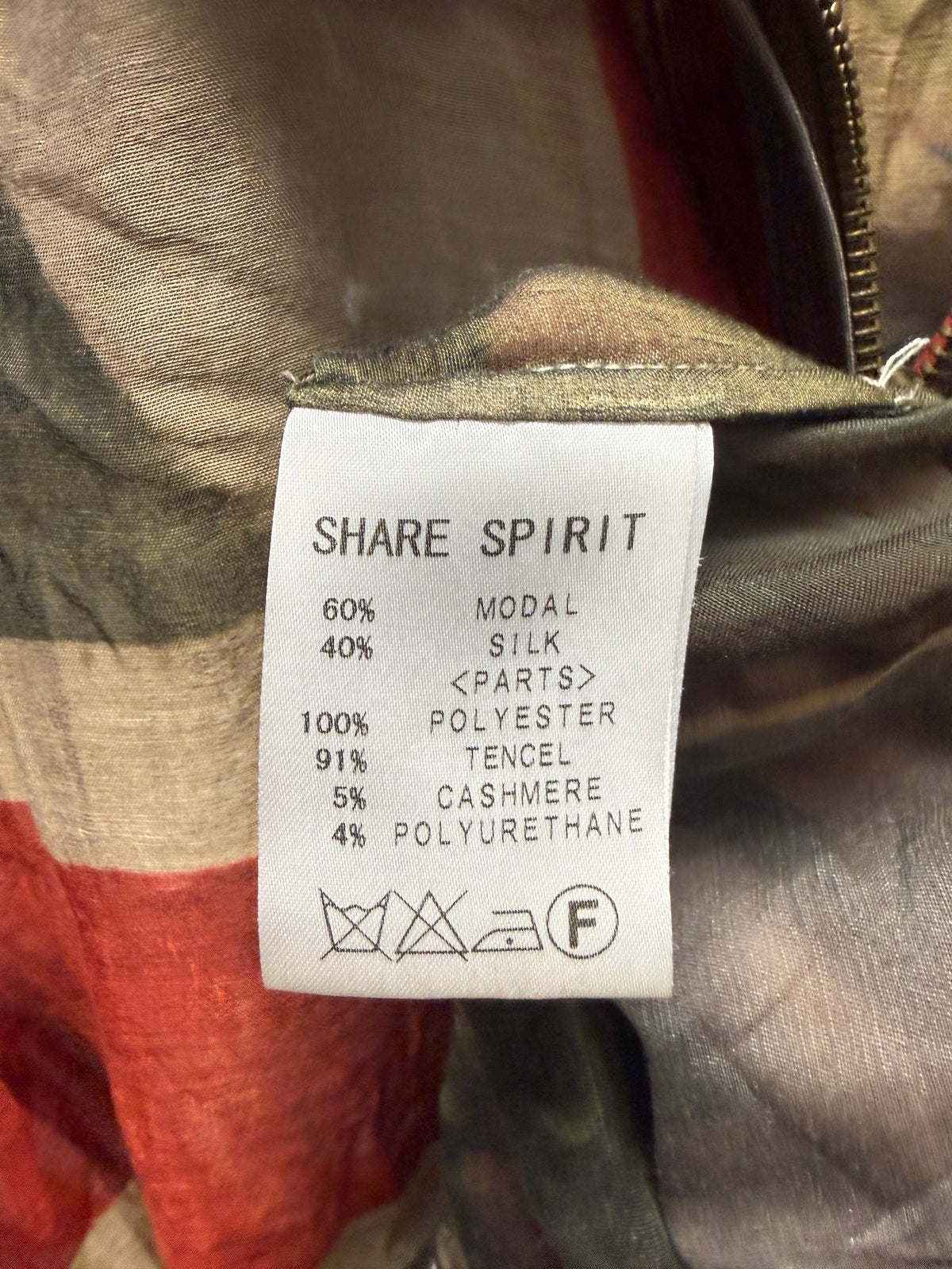 Share Spirit ‘Union Jack’ Silk Blend Mesh Zip-Up Jacket