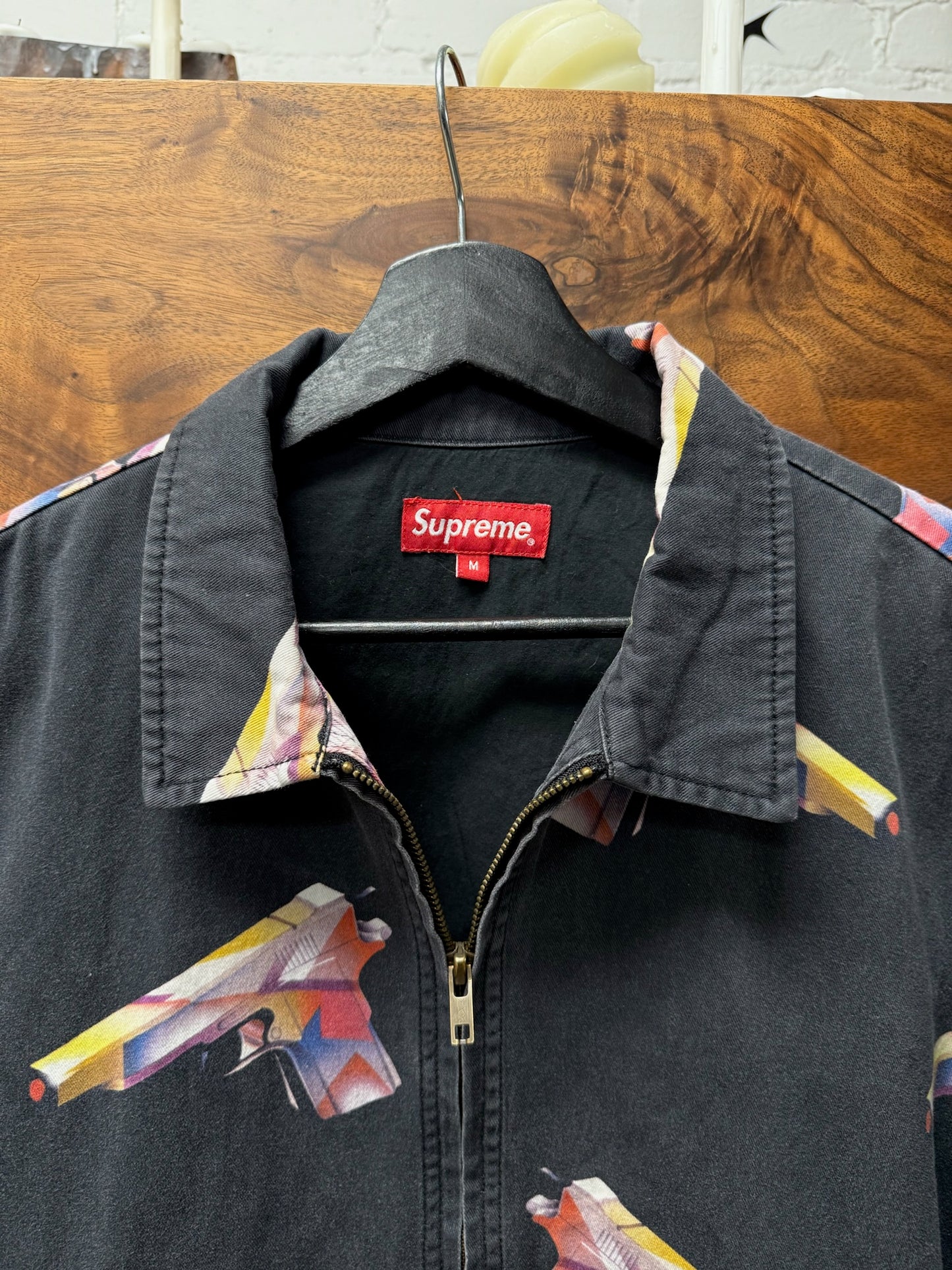 SS16 Supreme x Alessandra Mendini 3D Gun Print Work Jacket