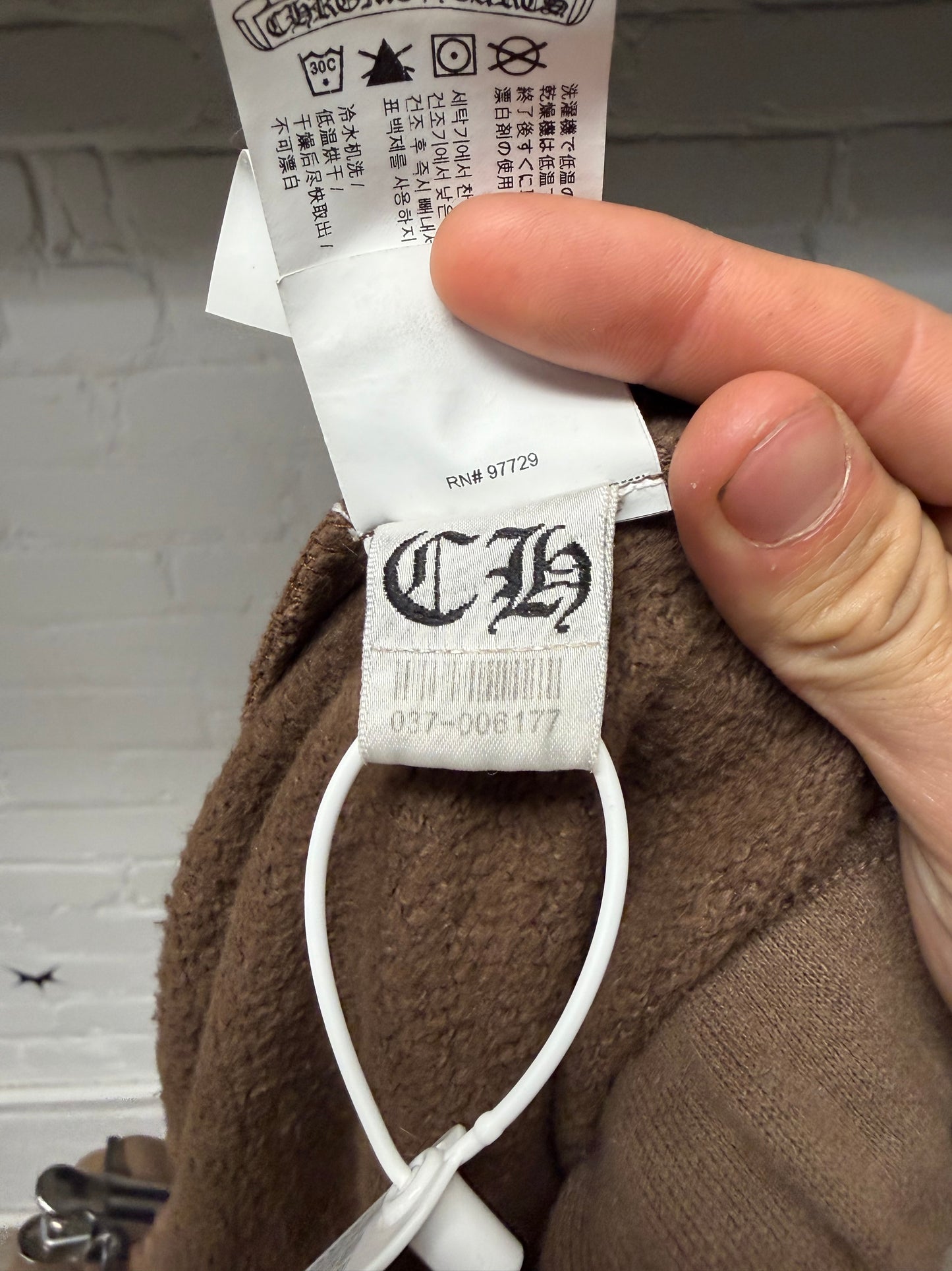 Chrome Hearts ‘Slo Ride’ Brown Cotton Embroidered Logo Sweat Shorts