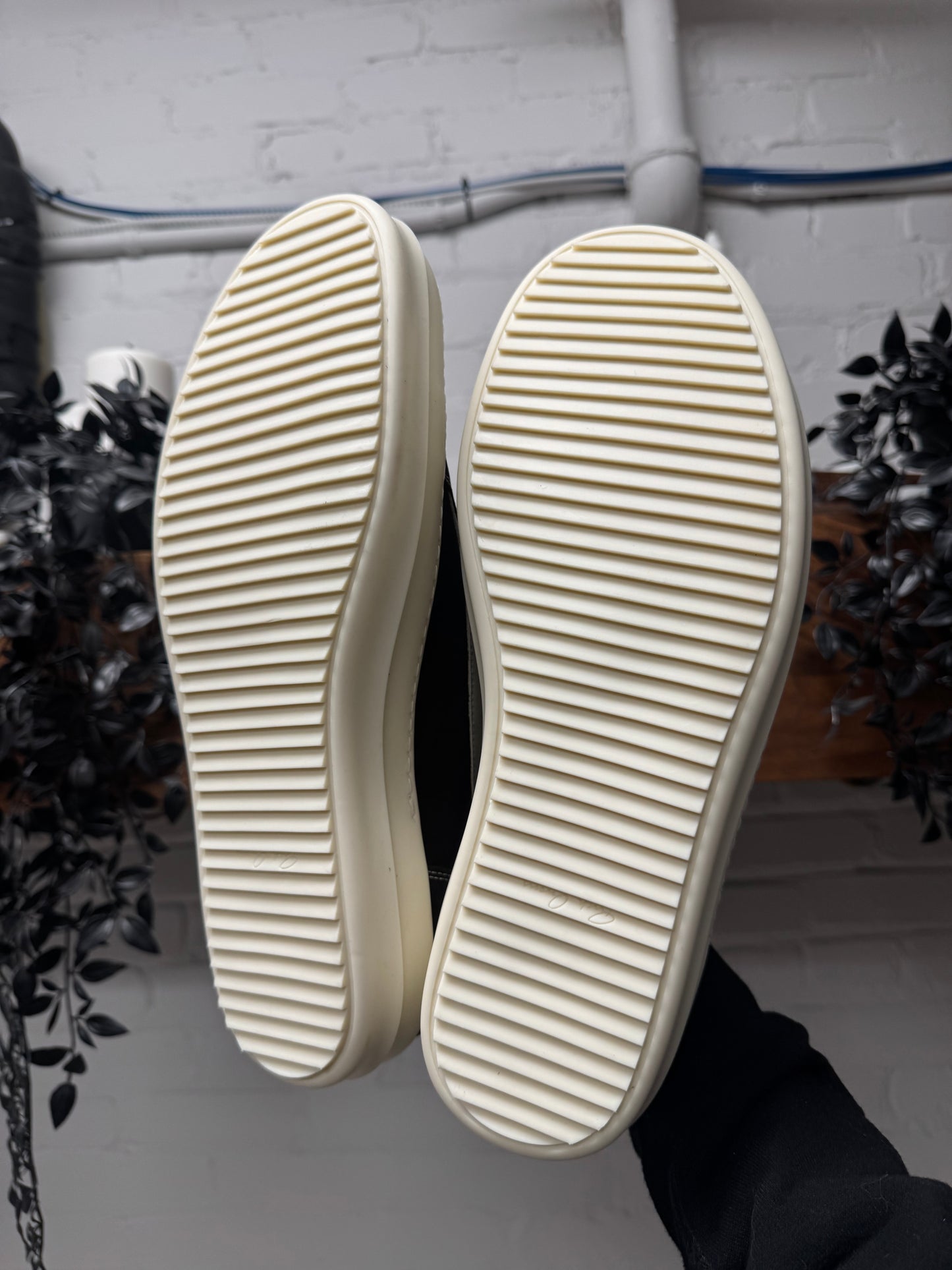 Rick Owens Mainline Brown Suede ‘Vans’ Low Top Sneakers