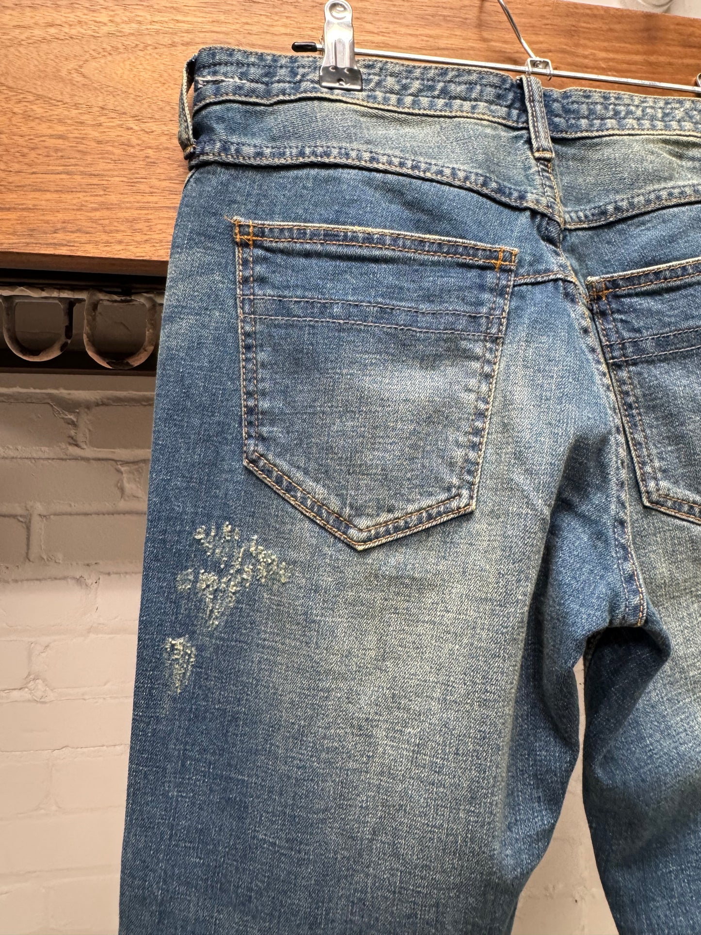 Number (N)ine Distressed Blue Skinny Jeans