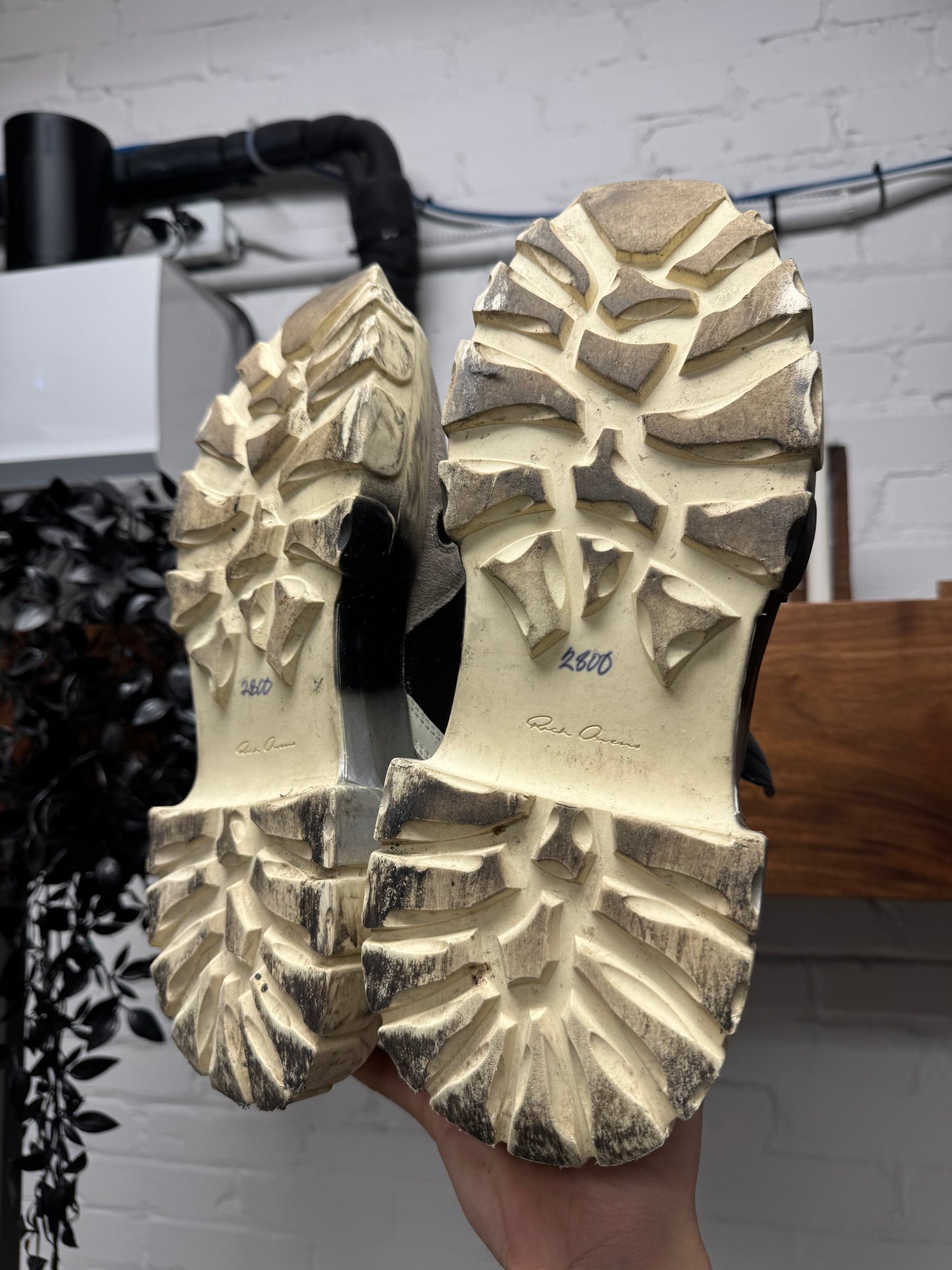 SAMPLE Rick Owens Tractor Boots