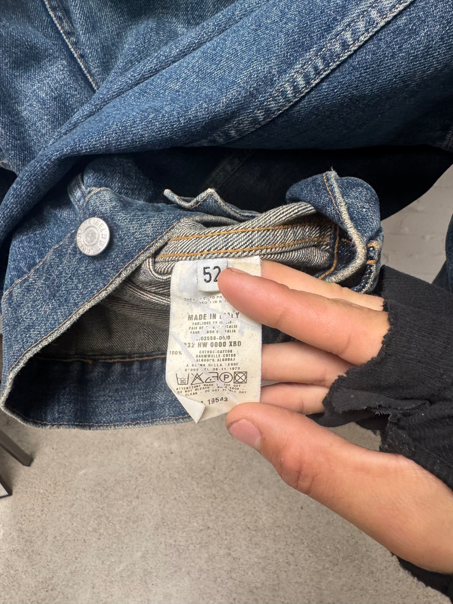 OG Helmut Lang ‘Vintage Wash’ Blue Denim Trucker Jacket