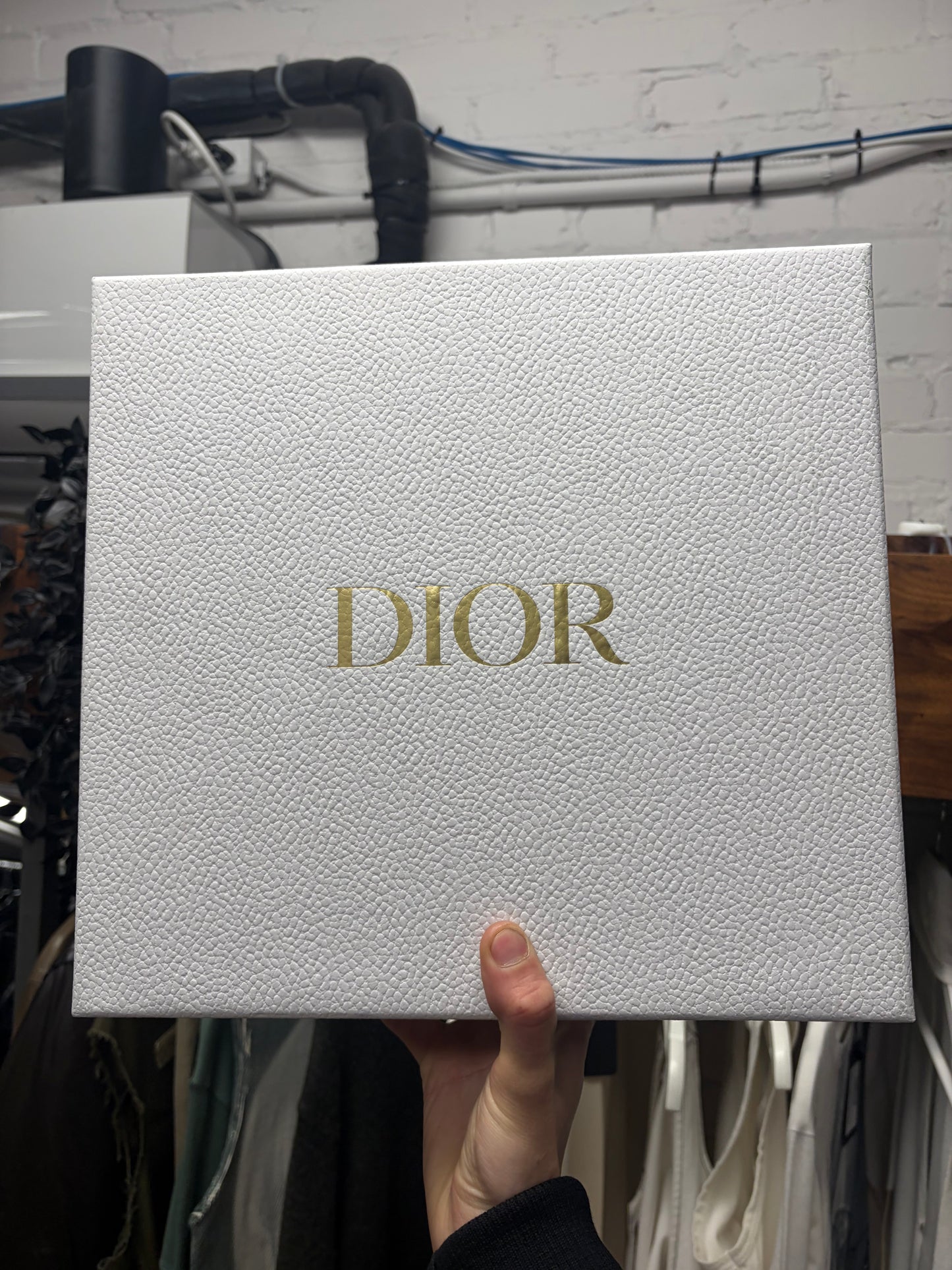 Dior Grained Black Calfskin Leather ‘Saddle Bag’ with Roller Buckle Strap