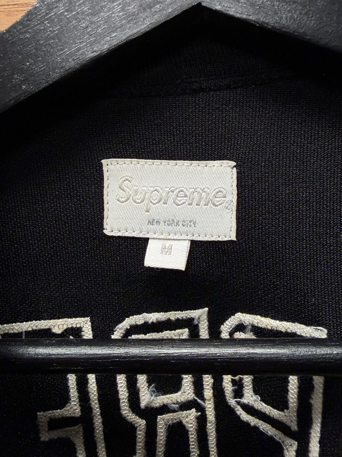 AW2013 Supreme ‘Fleur de Lis’ Black/White Hockey Jersey