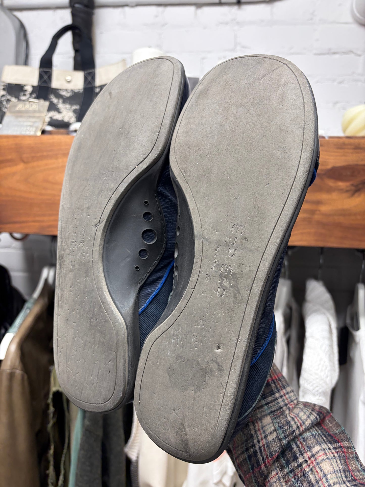 Vintage Miu Miu Men’s Blue Sporty Low Top Sneakers