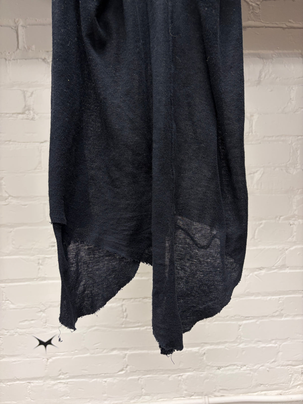SS2012 Rick Owens ‘Naska’ Ribbed Black ‘Dickflap’ Tank Top