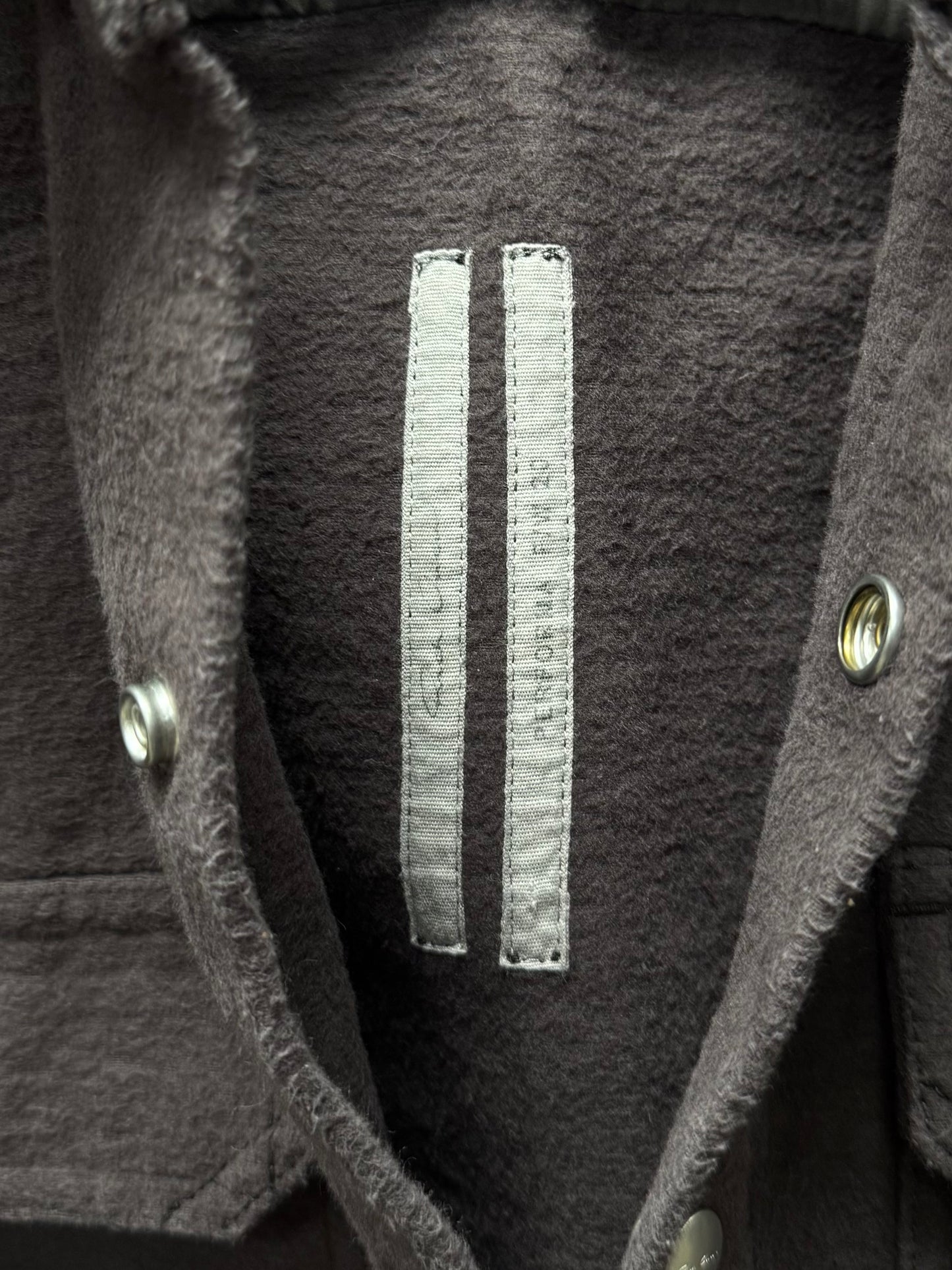 AW2020 Rick Owens ‘Performa’ Brushed Heavy Cotton Work Shirt