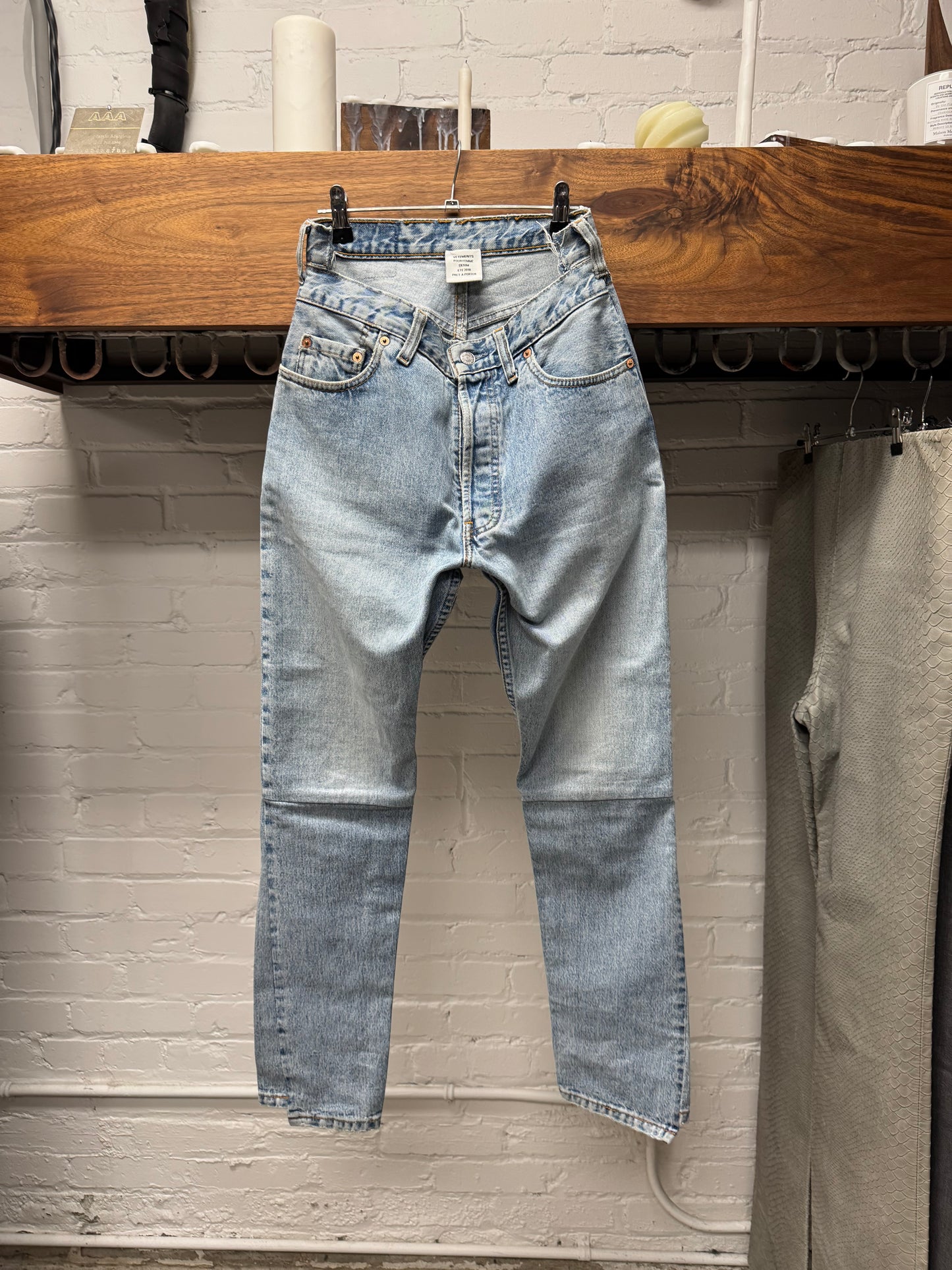 SS2018 Vetements by Demna Gvasalia Reconstructed Blue Jeans