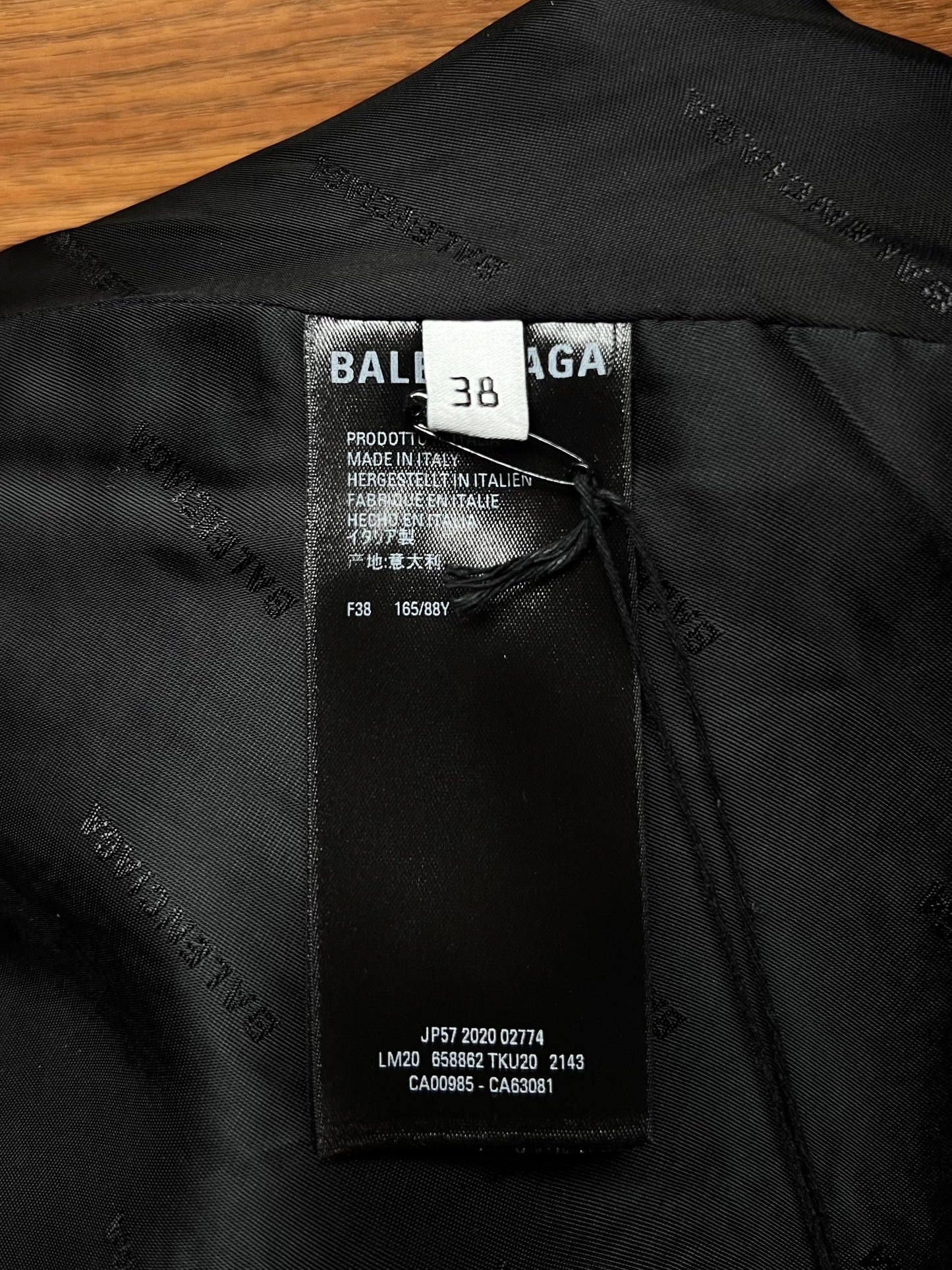 SS2021 Balenciaga Oversized ‘Shoulder-Pad’ Wool/Tweed Distressed Overcoat
