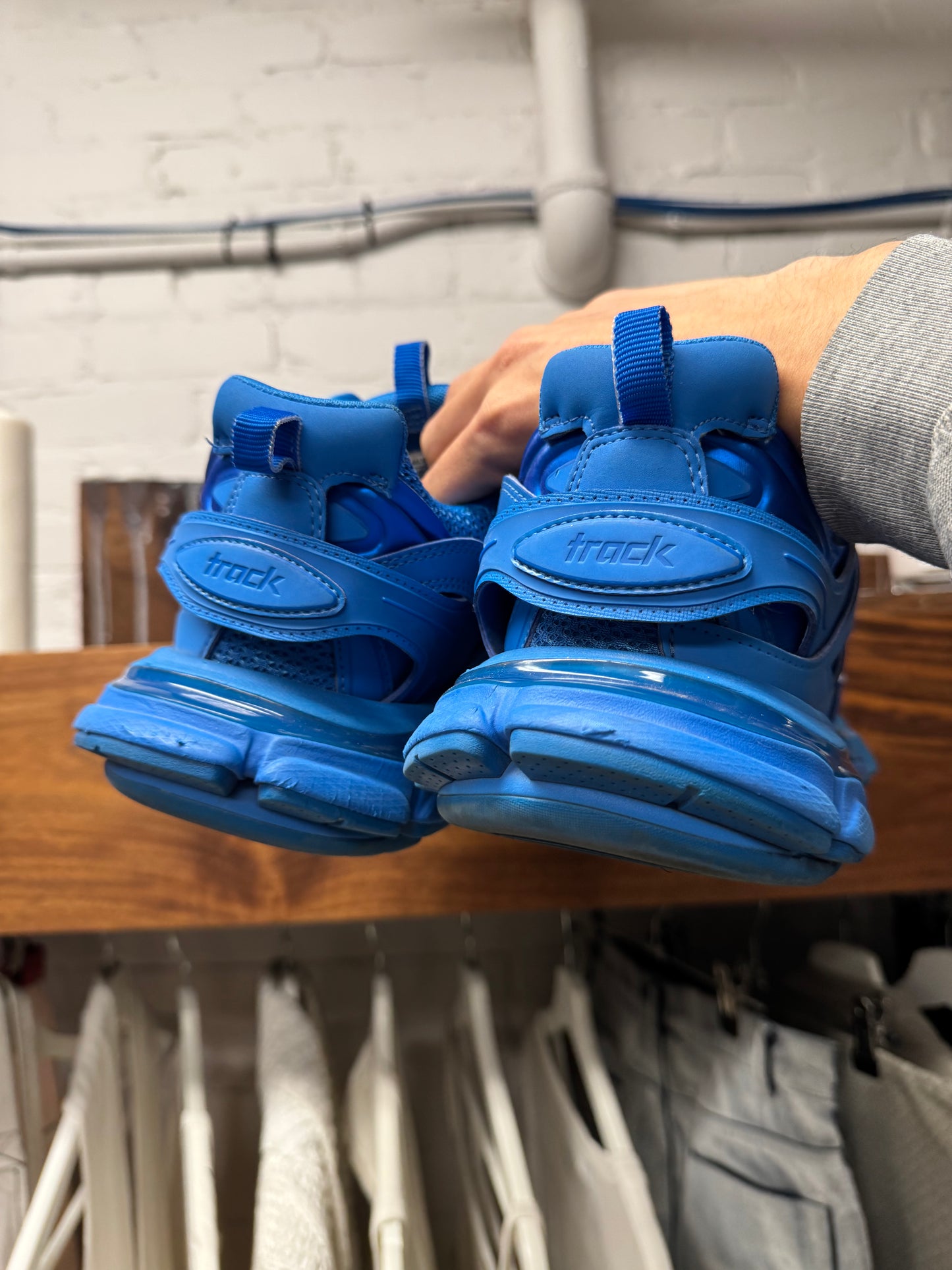 Balenciaga ‘Track 2.0’ Blue Low Top Trainers