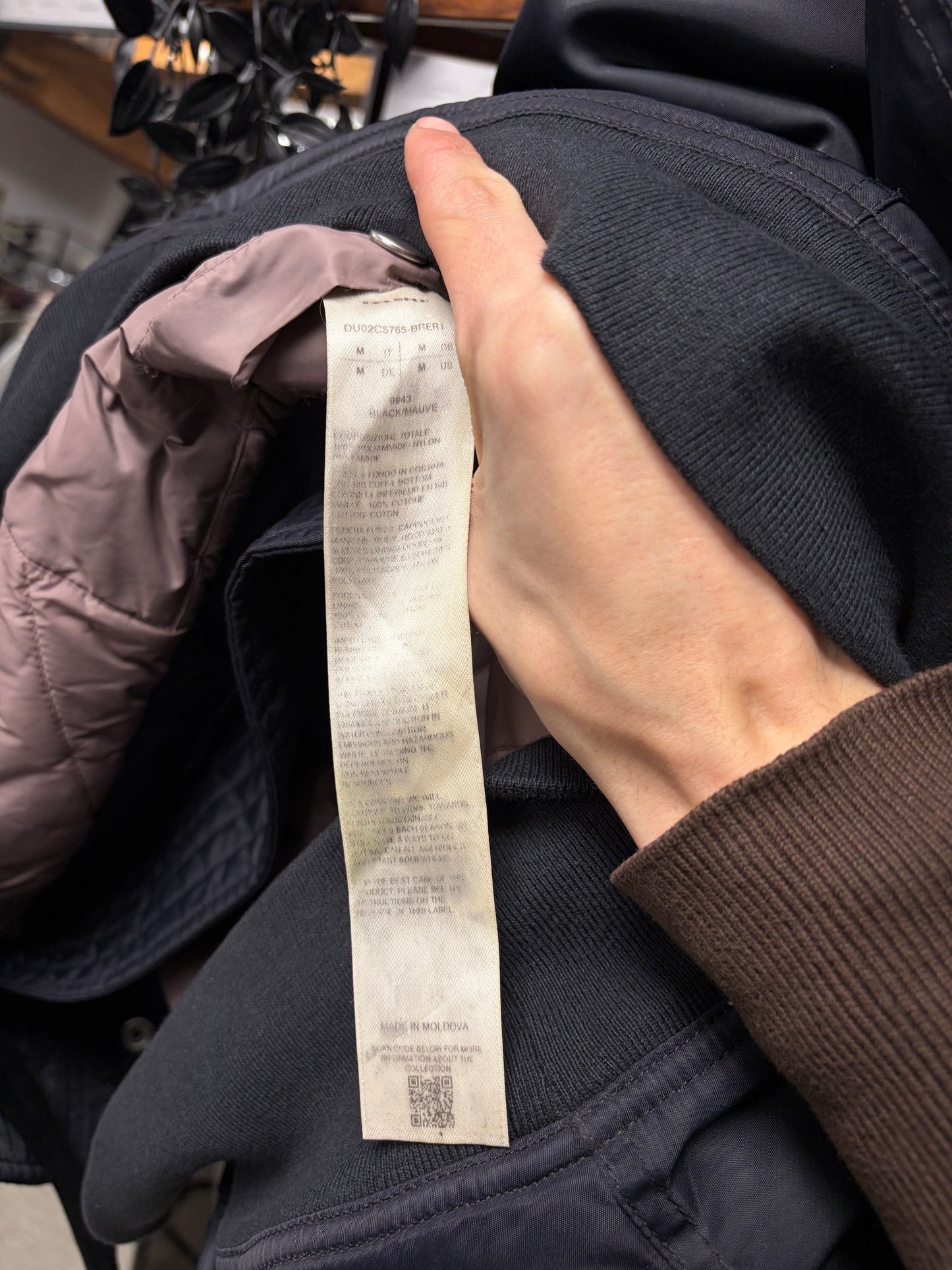 Rick Owens ‘Exploder’ Black Split Hood Padded Bomber Jacket
