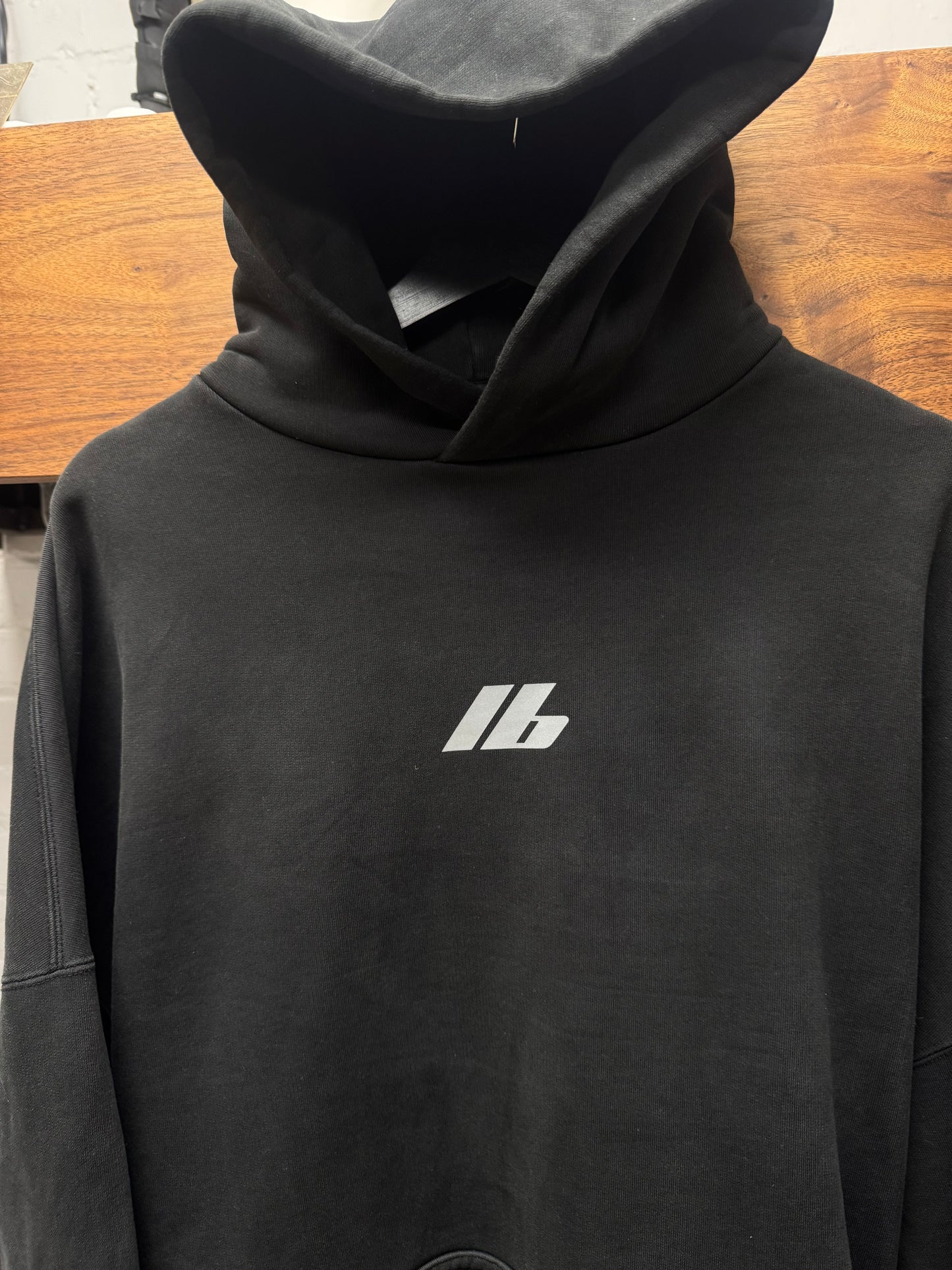 2024 Balenciaga ‘Activewear’ 3M Logo Heavy Cotton Pullover Hoodie
