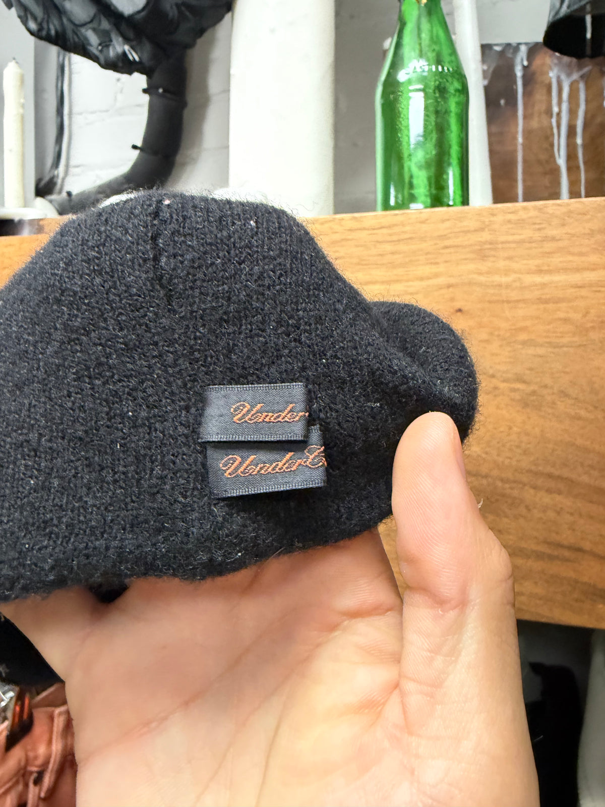 AW2002 Undercover ‘Witches Cell Division’ Black/White Cross Beanie