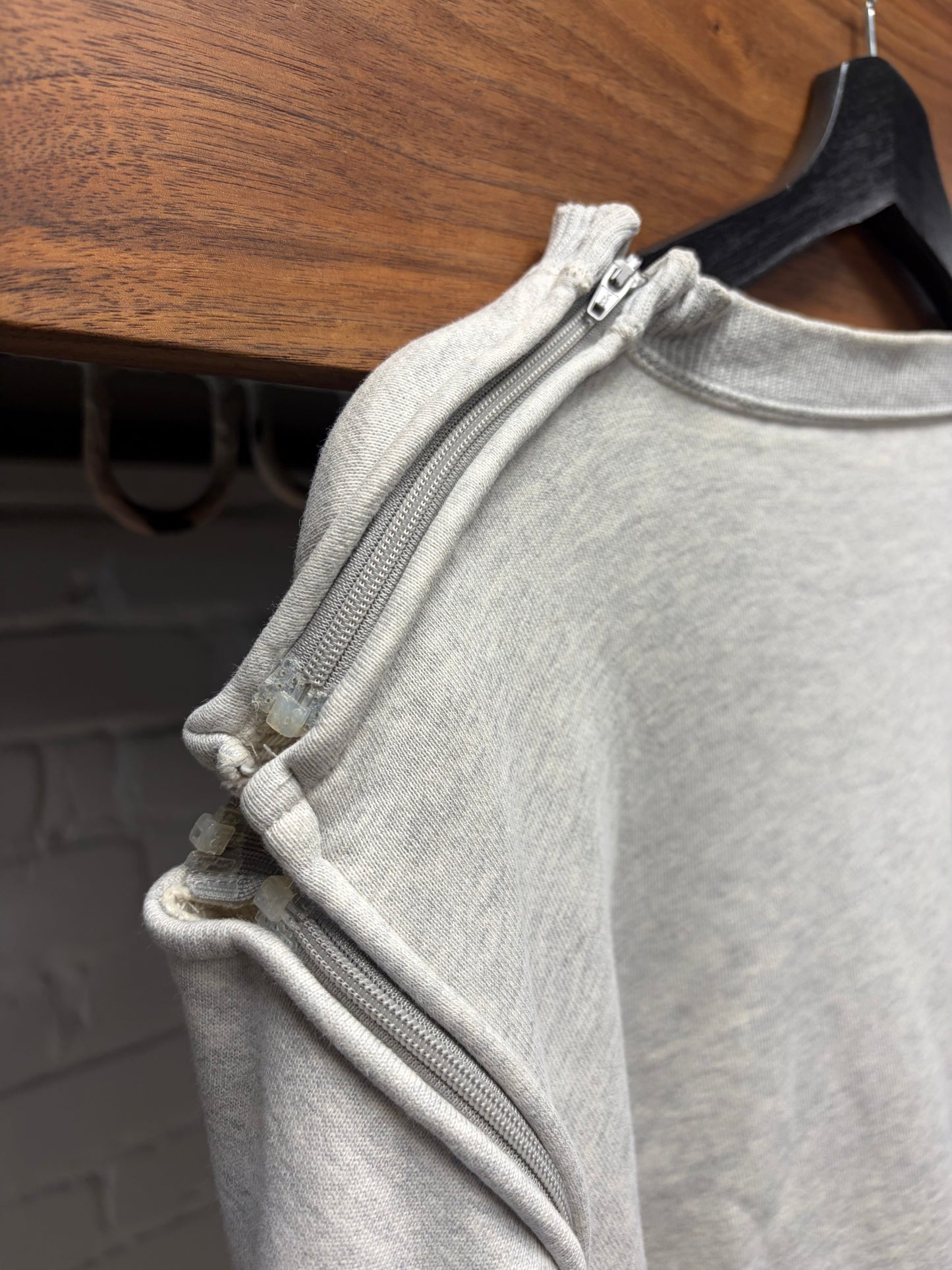 AW1998 Undercover ‘Small Parts’ Interchangable ‘Radical’ Grey Graphic Sweatshirt